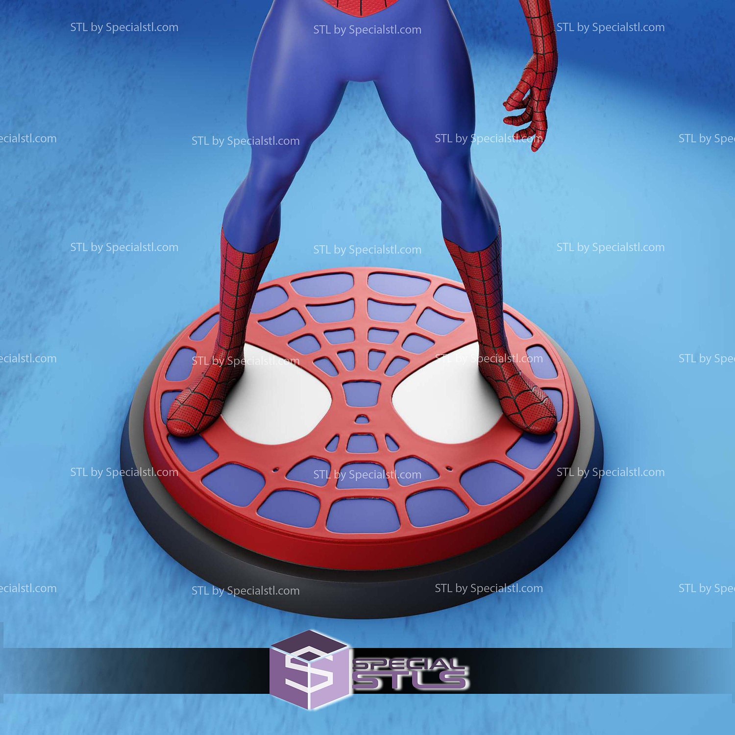 Classic Spider Man Standalone STL Files 3D Model — view 2