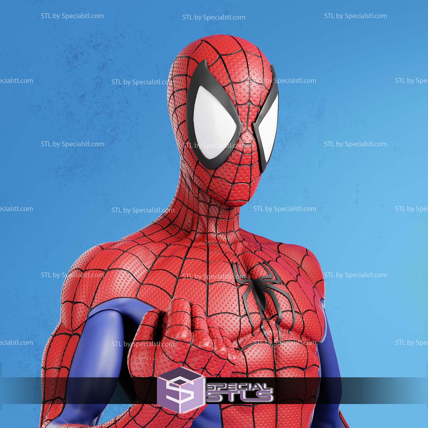Classic Spider Man Standalone STL Files 3D Model — view 3