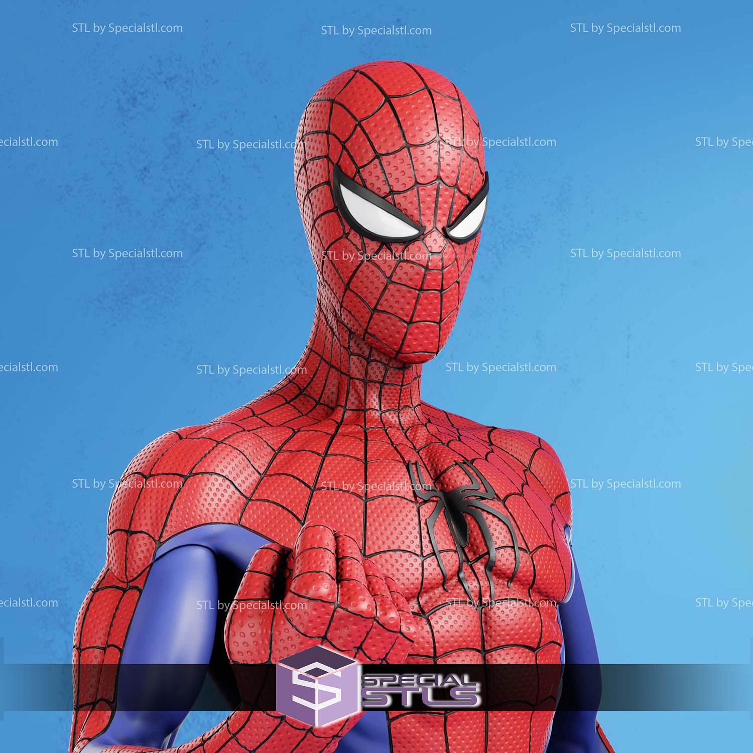 Classic Spider Man Standalone STL Files 3D Model — view 4