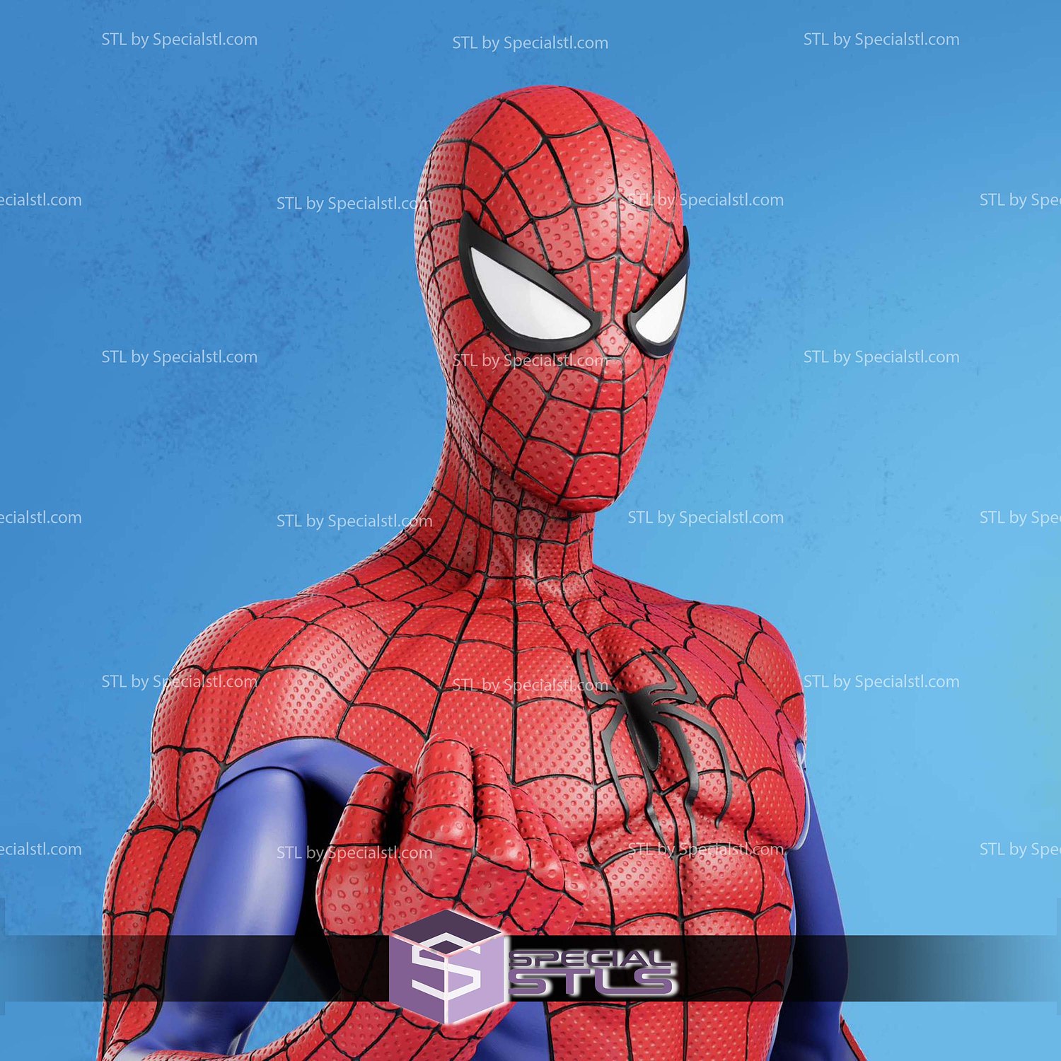Classic Spider Man Standalone STL Files 3D Model — view 5
