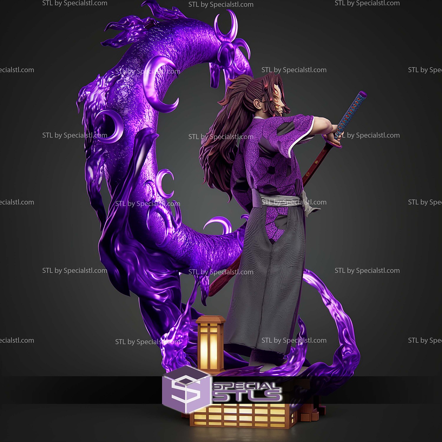 Kokushibo Demon Slayer 463mm STL Files 3D Model — view 2