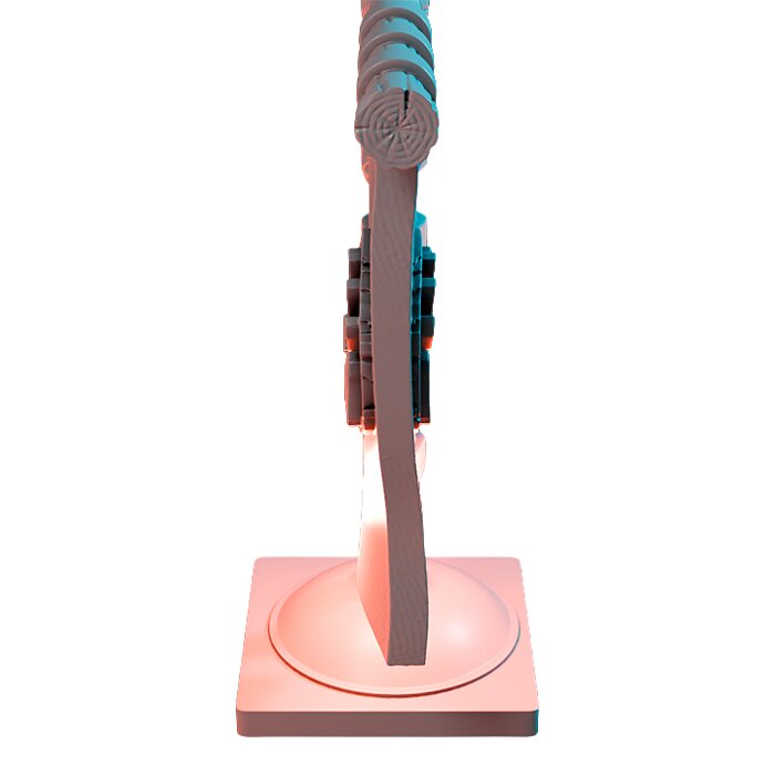 Banner V - RPG Tabletop Figure 3D STL Model — view 5