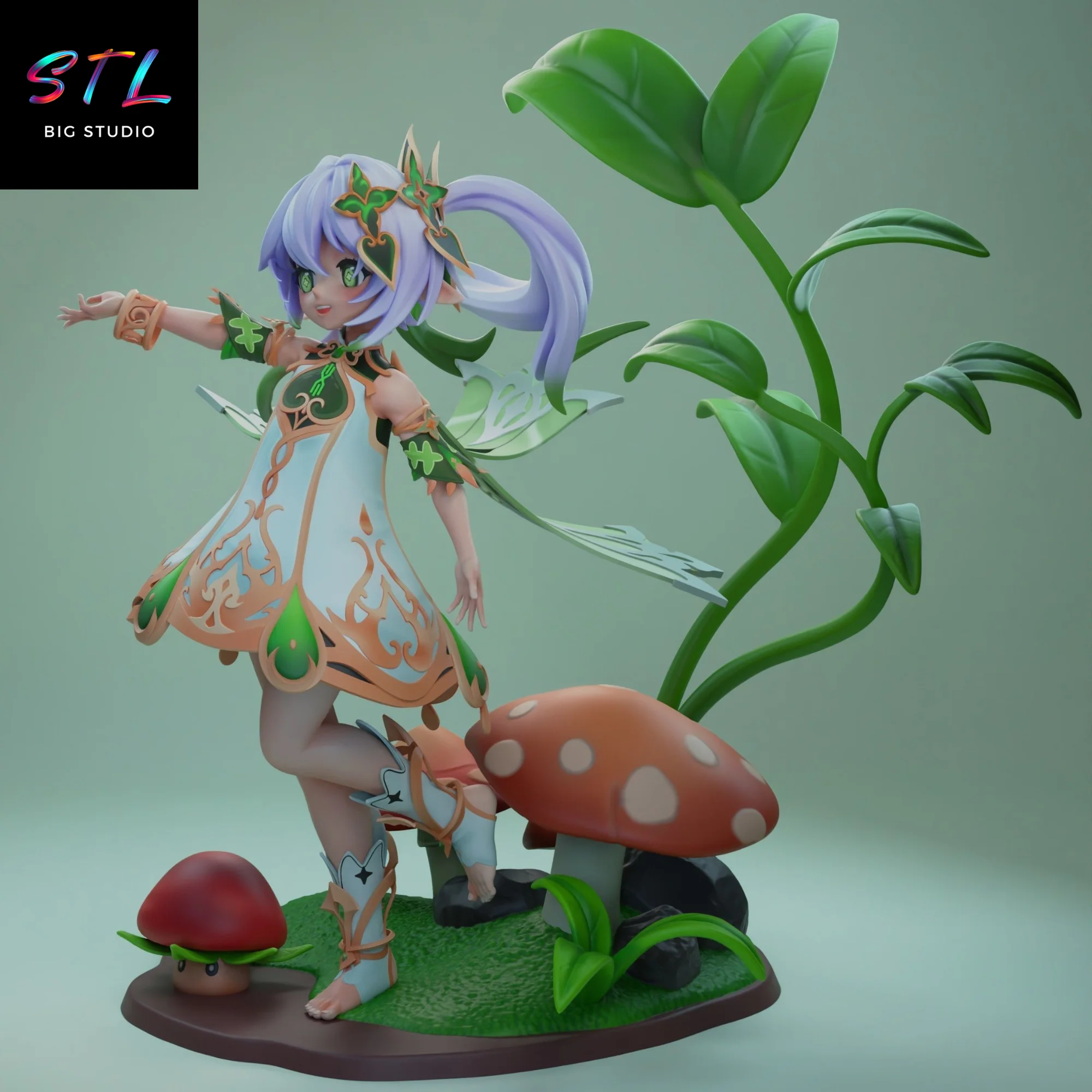 Nahida STL | Genshin Impact | 3D Printable Figure Model — view 2