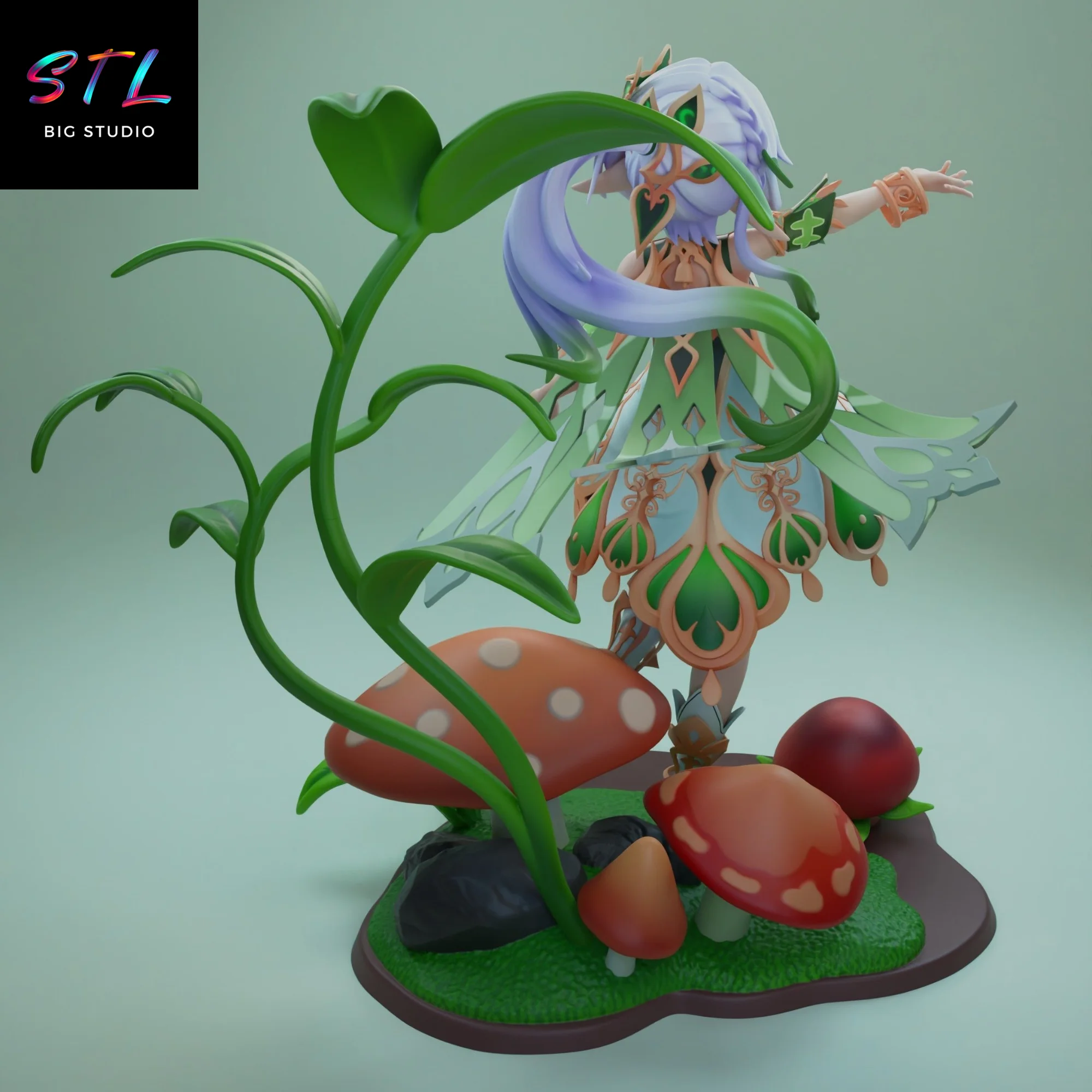 Nahida STL | Genshin Impact | 3D Printable Figure Model — view 4