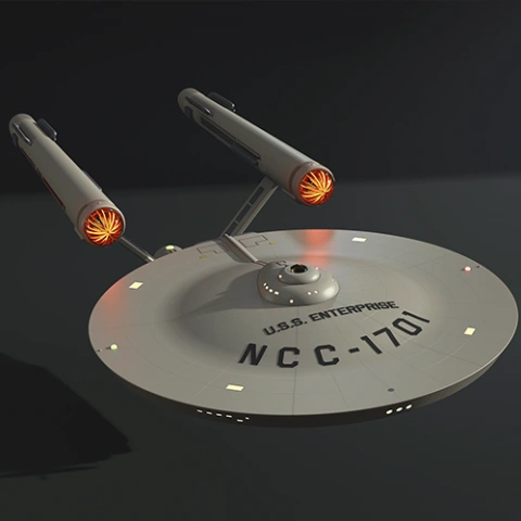 USS Enterprise NCC-1701 3D Printing Model | Assembly STL Model