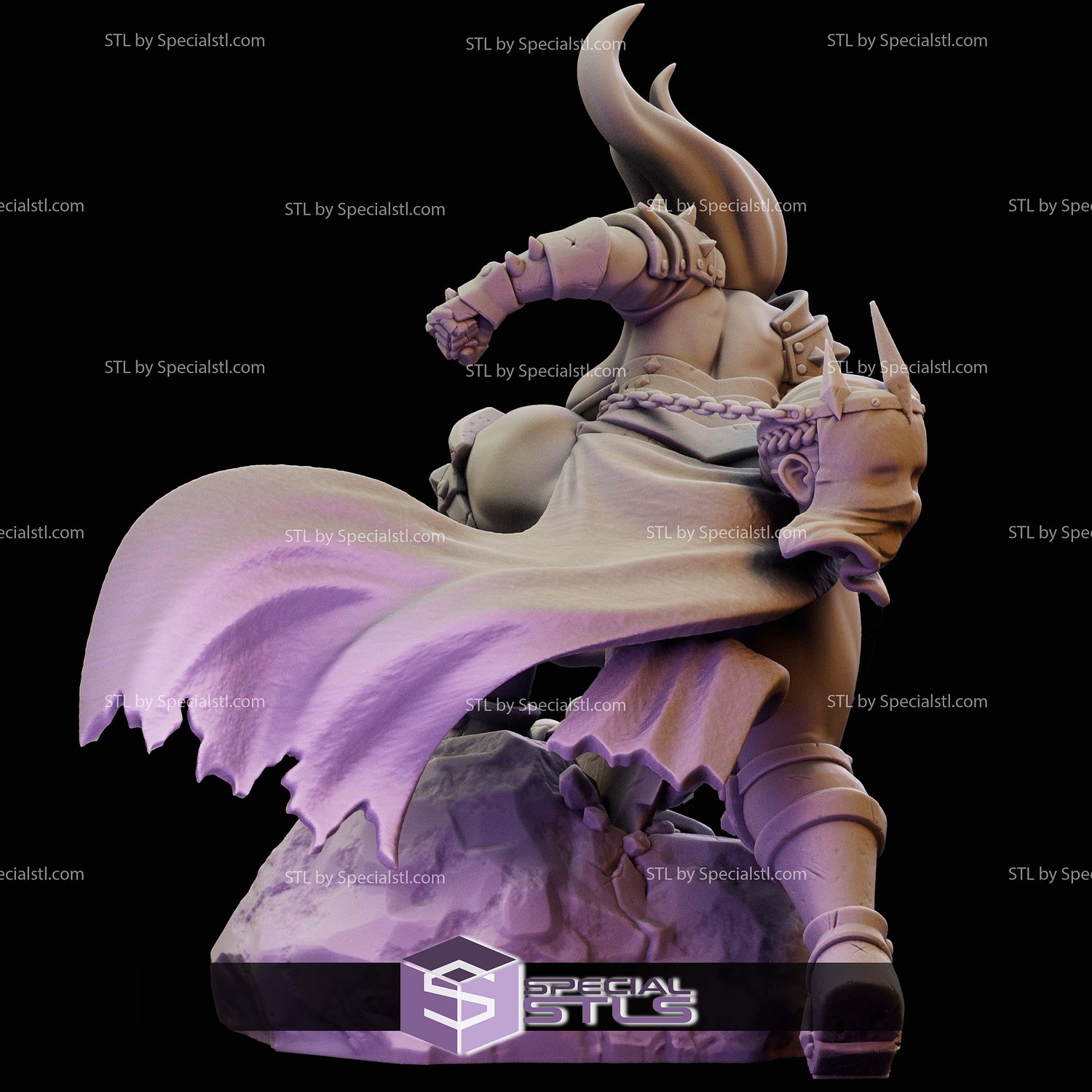 Pin Up Girl Collection - Dullahan 3D Printer Files STL Model — view 3
