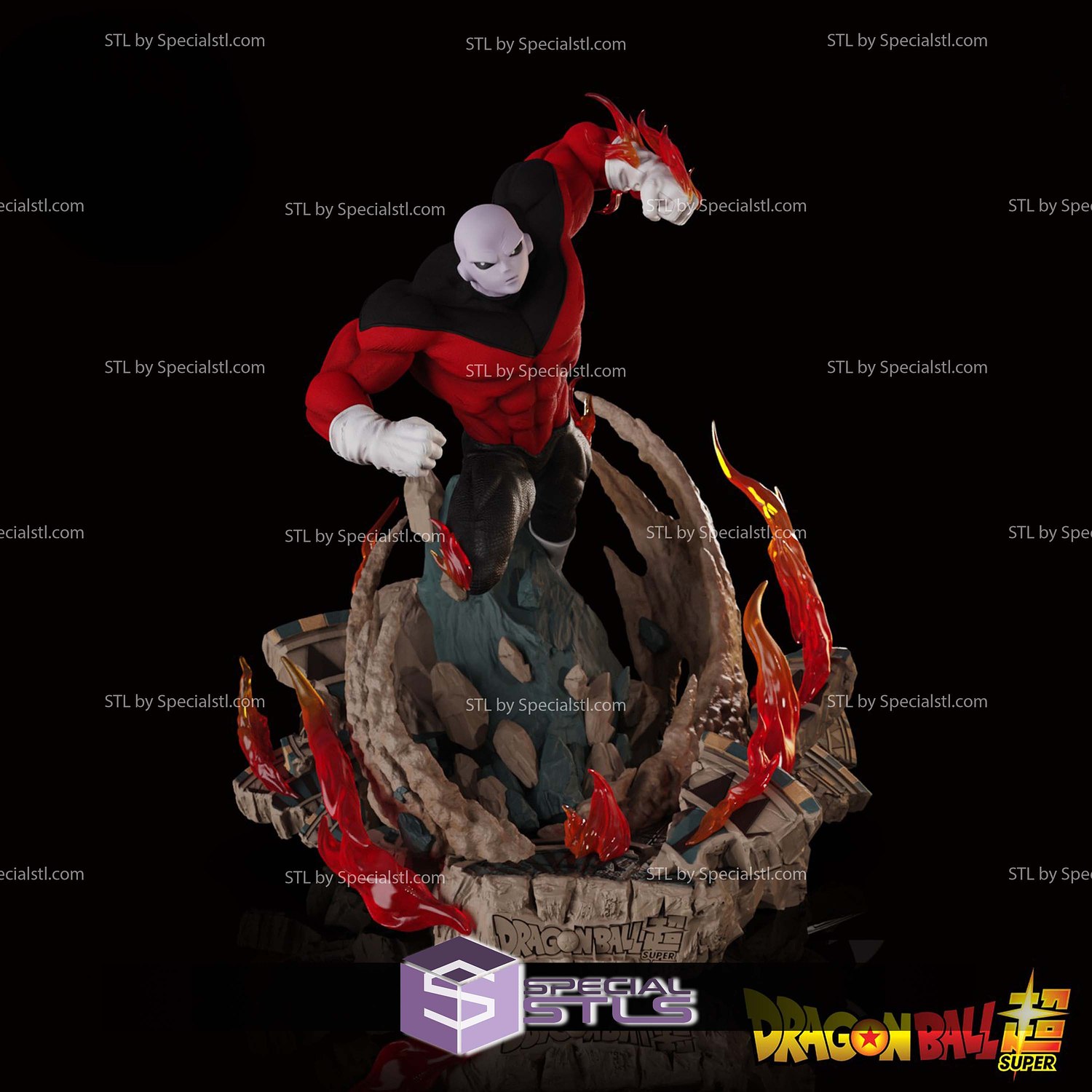 Dragonball Super Jiren Full Power 3D Printing Models STL Model — view 4