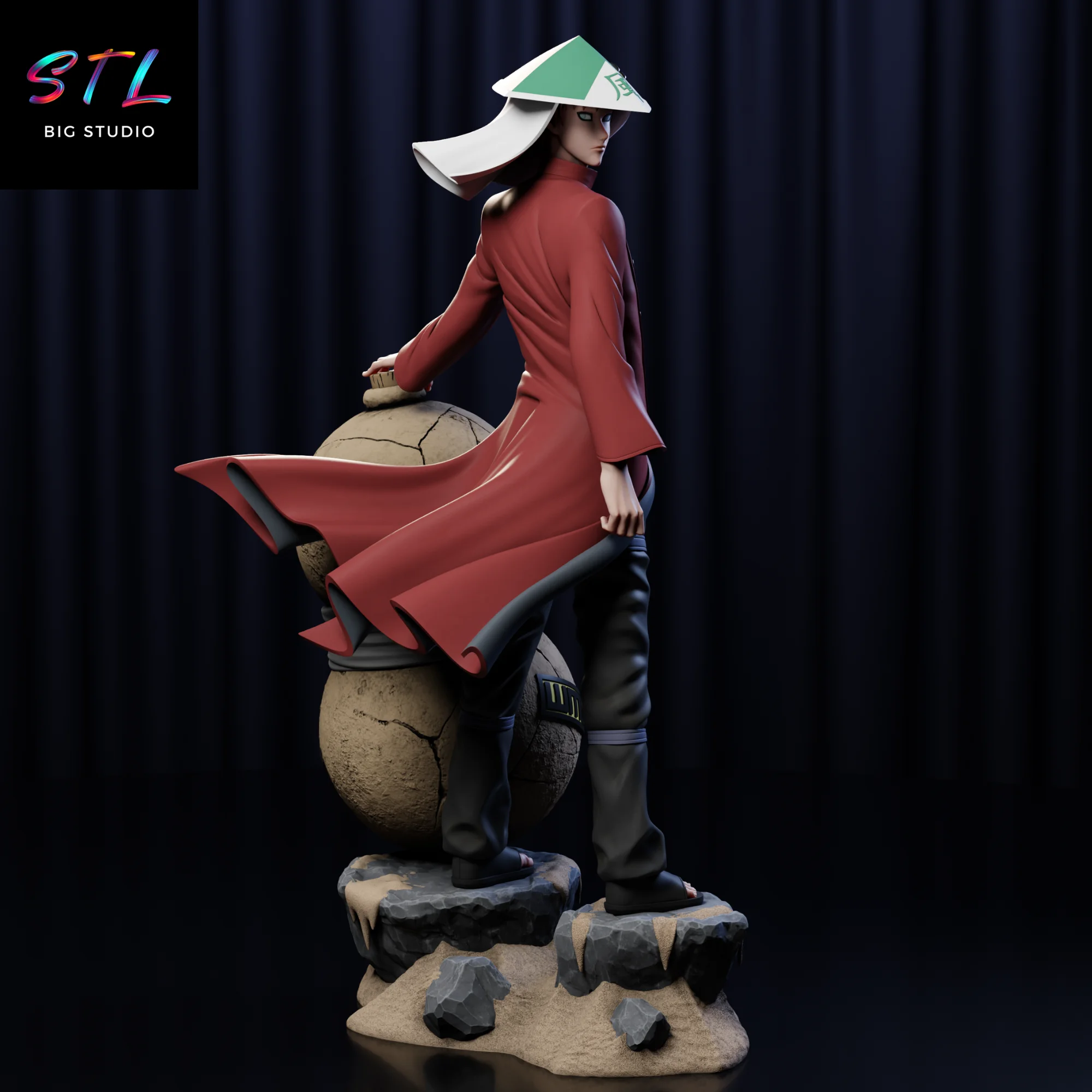 Gaara Kazekage STL | Naruto Shippuden | 3D Model for Printing Model