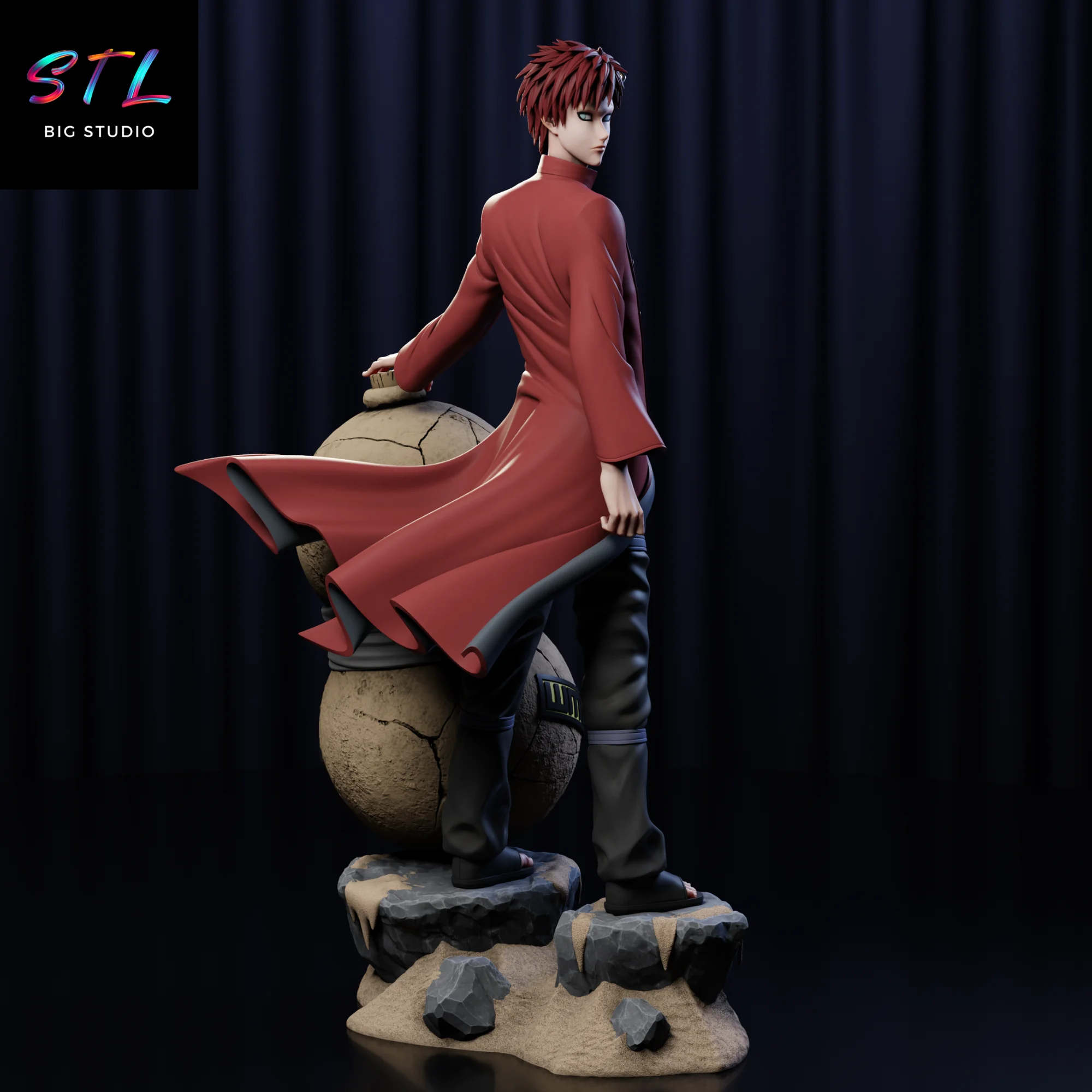 Gaara Kazekage STL | Naruto Shippuden | 3D Model for Printing Model — view 2