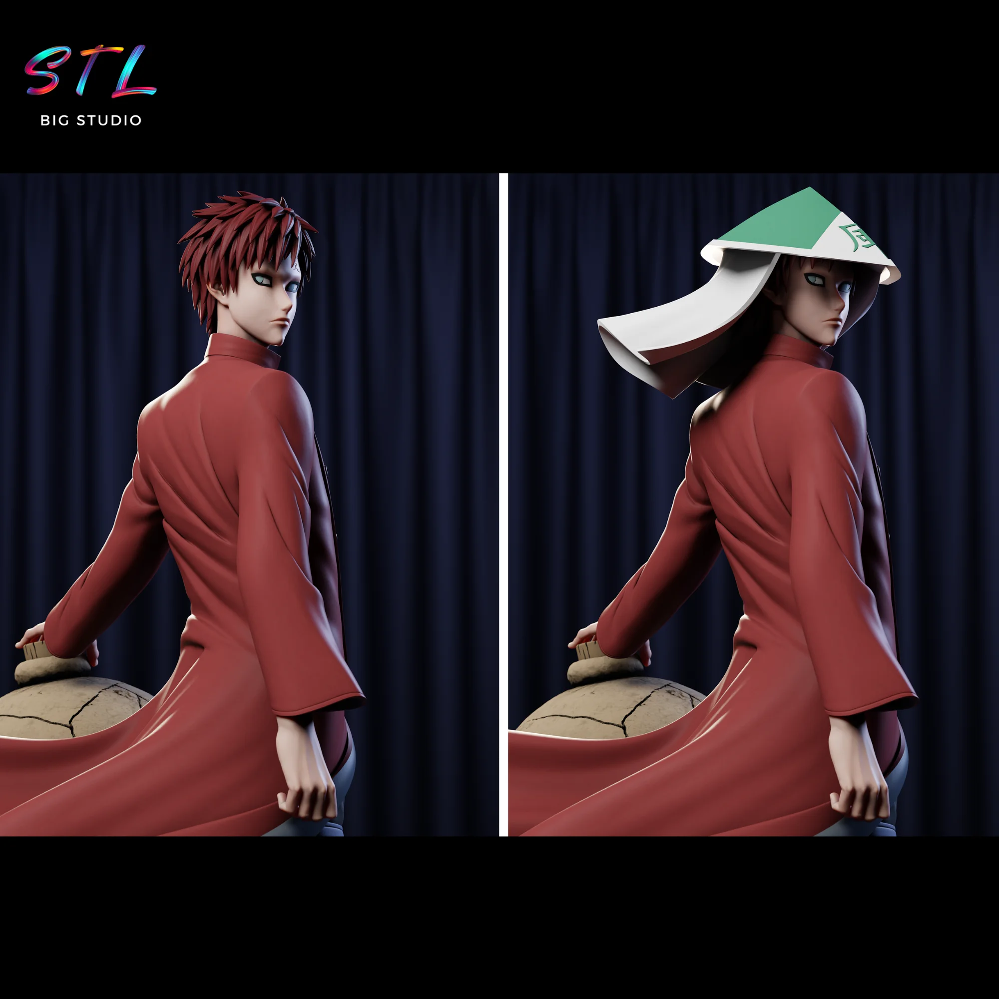 Gaara Kazekage STL | Naruto Shippuden | 3D Model for Printing Model — view 4