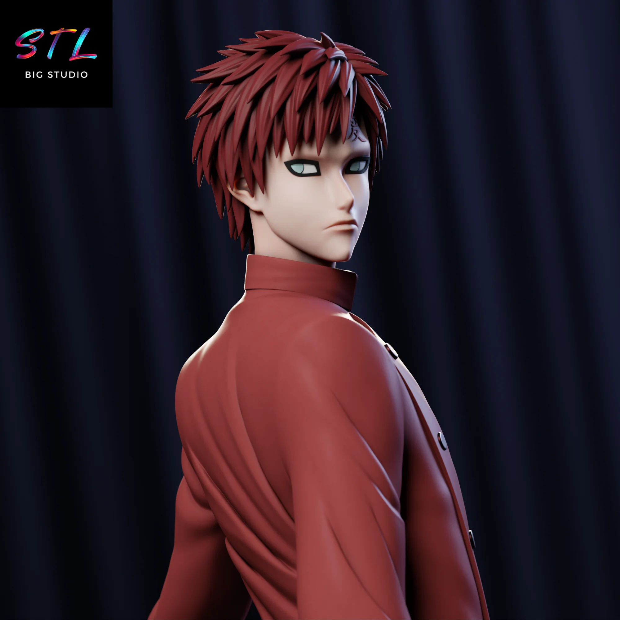 Gaara Kazekage STL | Naruto Shippuden | 3D Model for Printing Model — view 5