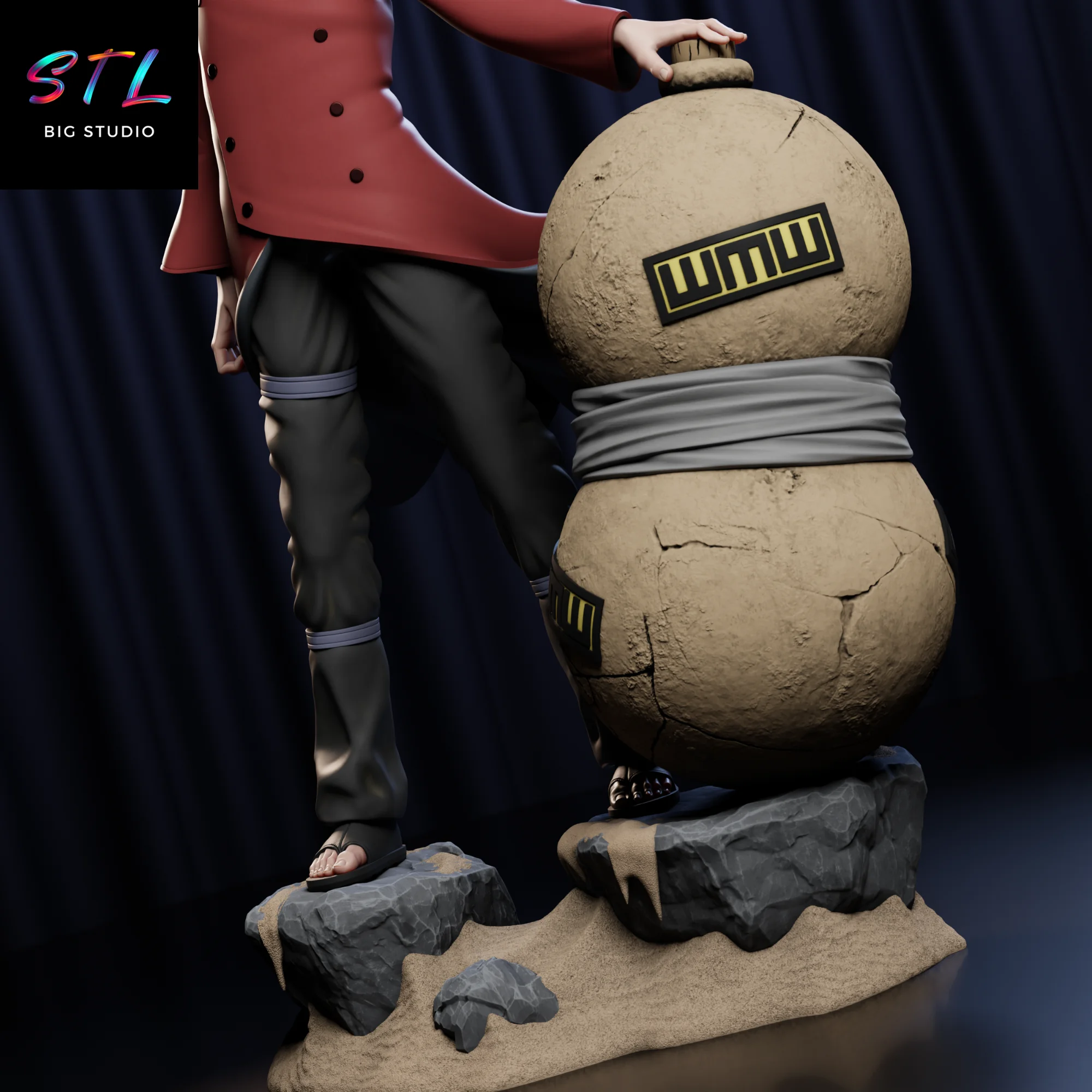 Gaara Kazekage STL | Naruto Shippuden | 3D Model for Printing Model — view 6