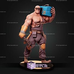 Buff Egineer Team Fortress 2 STL Files 3D Model