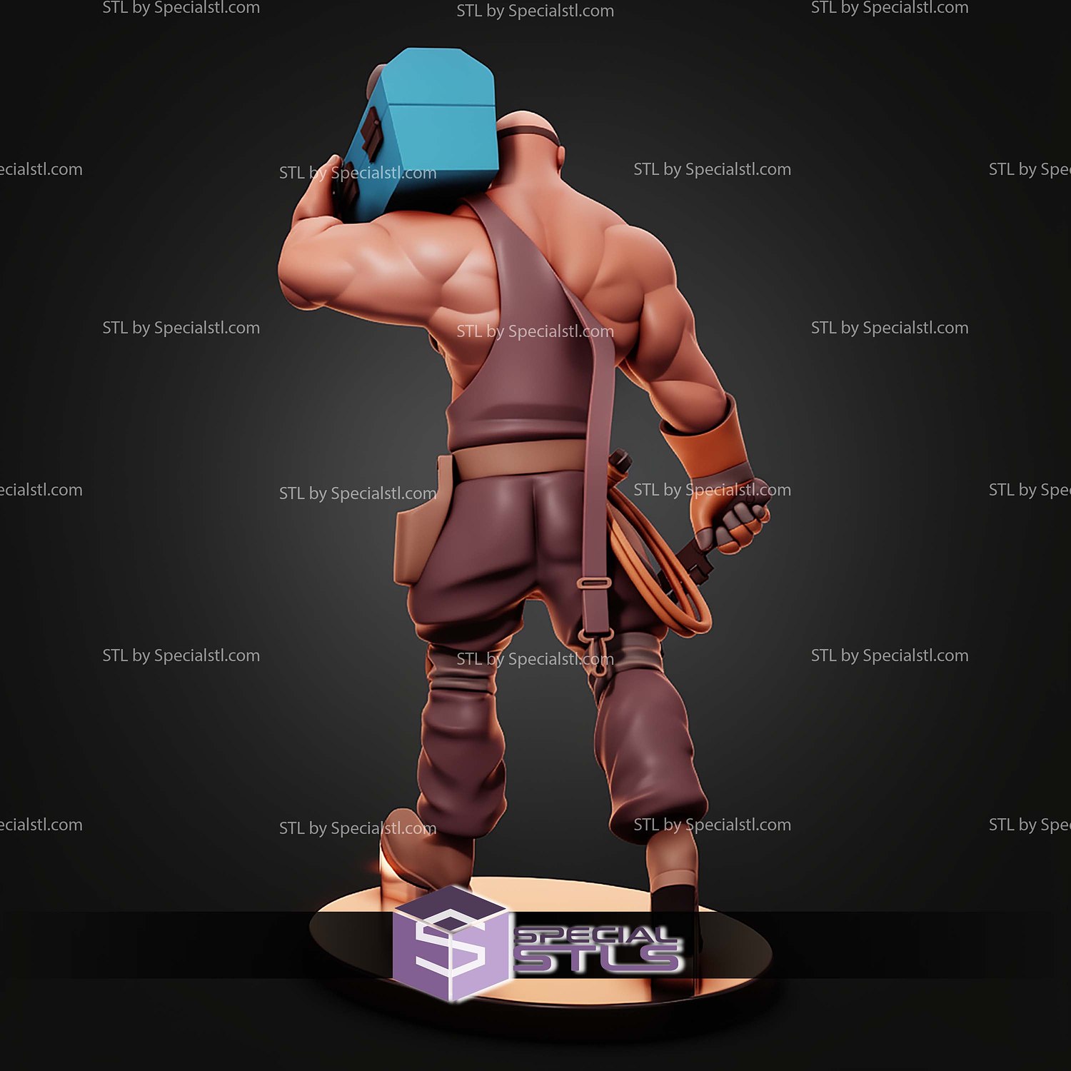 Buff Egineer Team Fortress 2 STL Files 3D Model — view 4