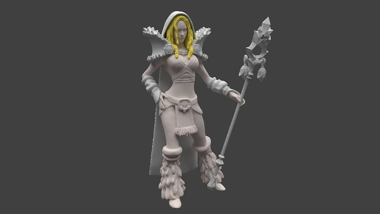 Dota 2 Crystal Maiden  3D Print Model STL Model — view 2