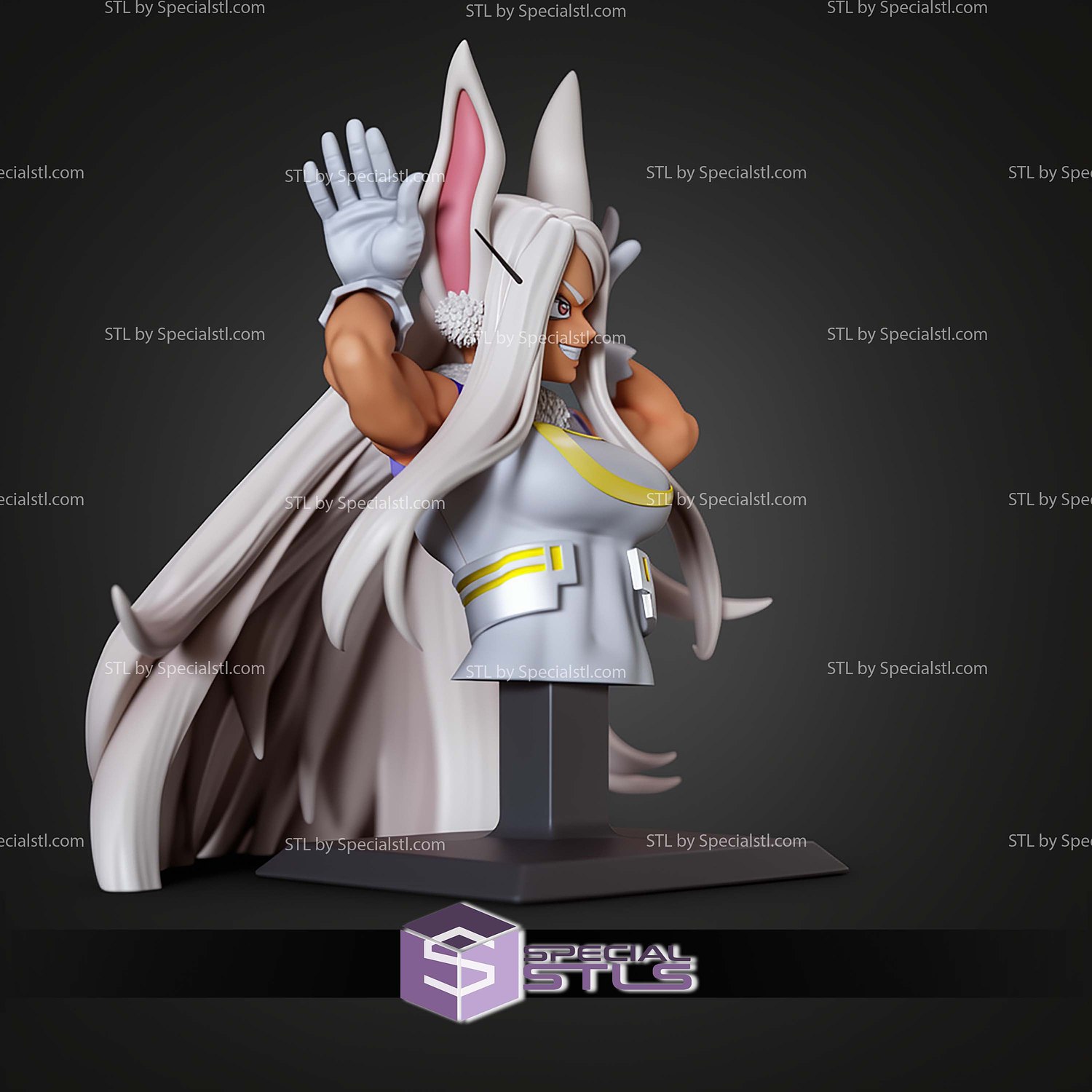 Mirko Rumic Sign Bust STL Files 3D Model — view 6