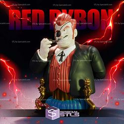 Commander Red Ribbon Dragonball Bust Digital STL Files 3D Model