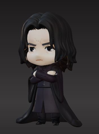 Harry potter, Professor Severus Snape nendoroid.obj 3D Model