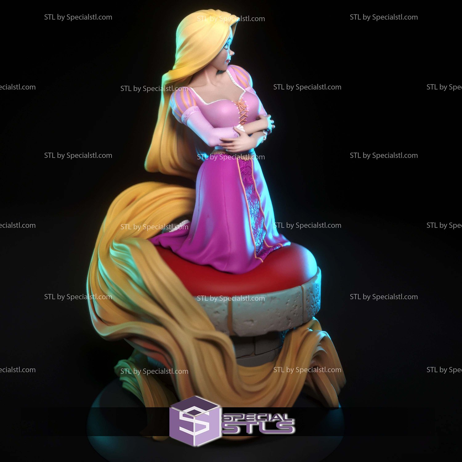 Rapunzel New Version 3D Printer Files STL Model — view 2