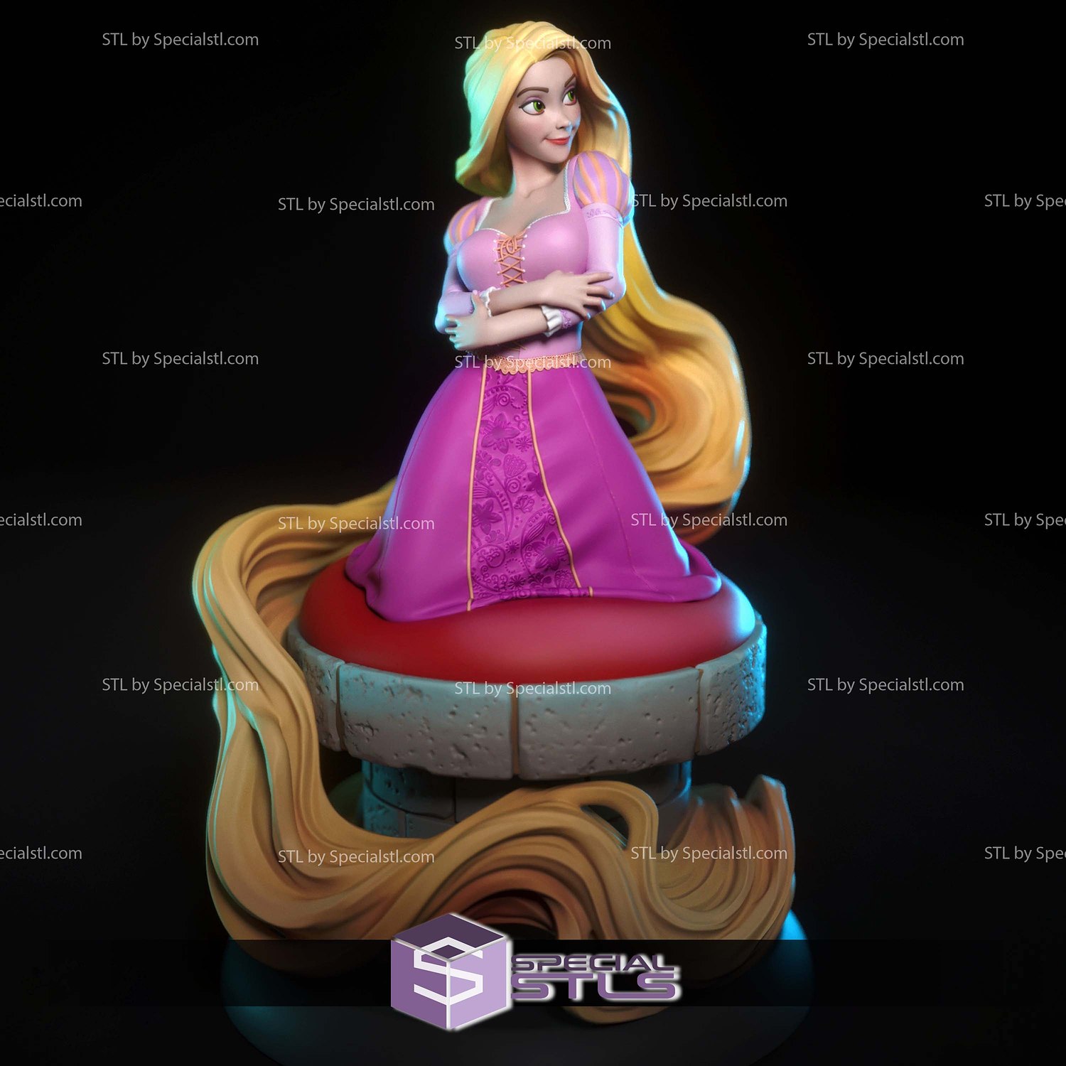 Rapunzel New Version 3D Printer Files STL Model — view 6