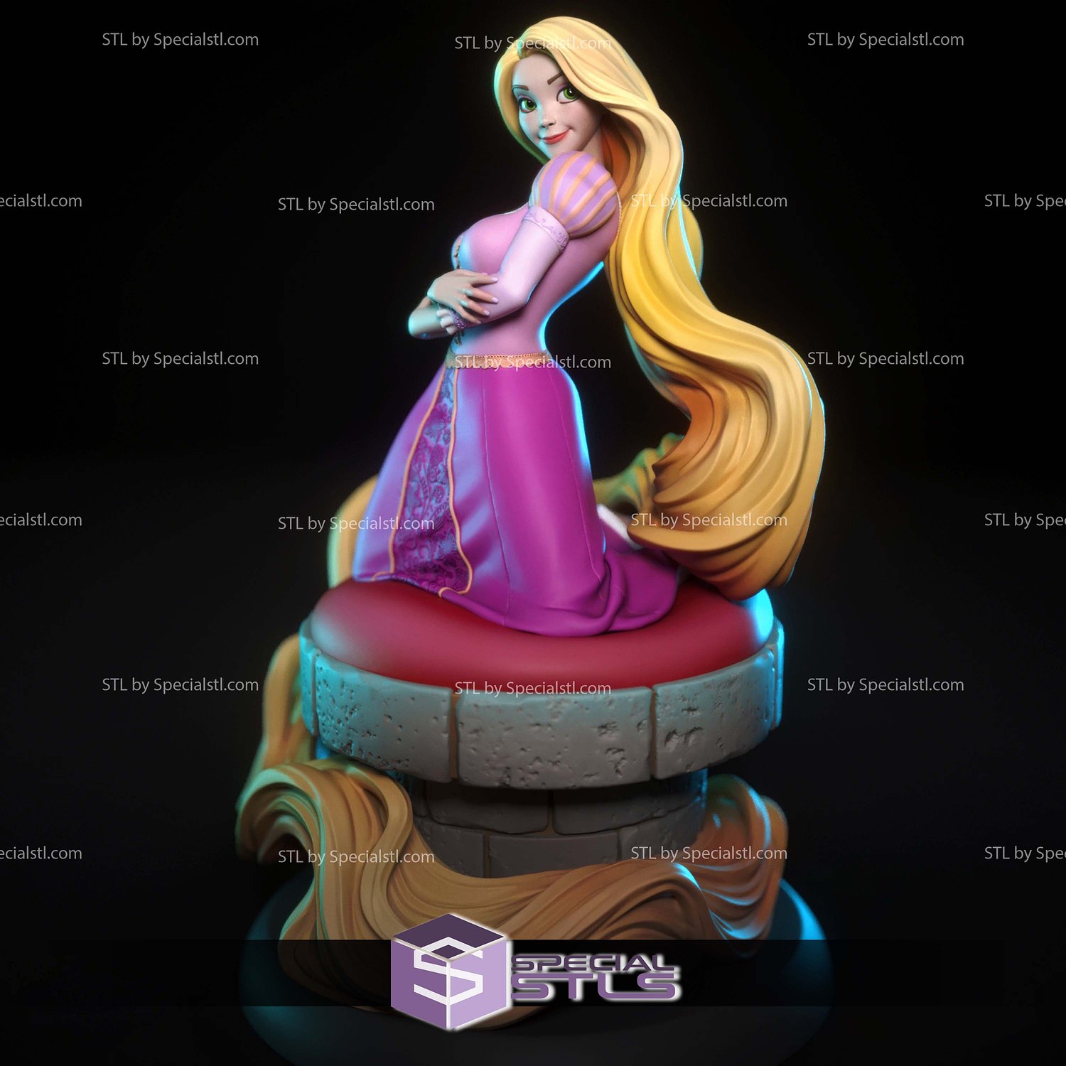 Rapunzel New Version 3D Printer Files STL Model — view 8