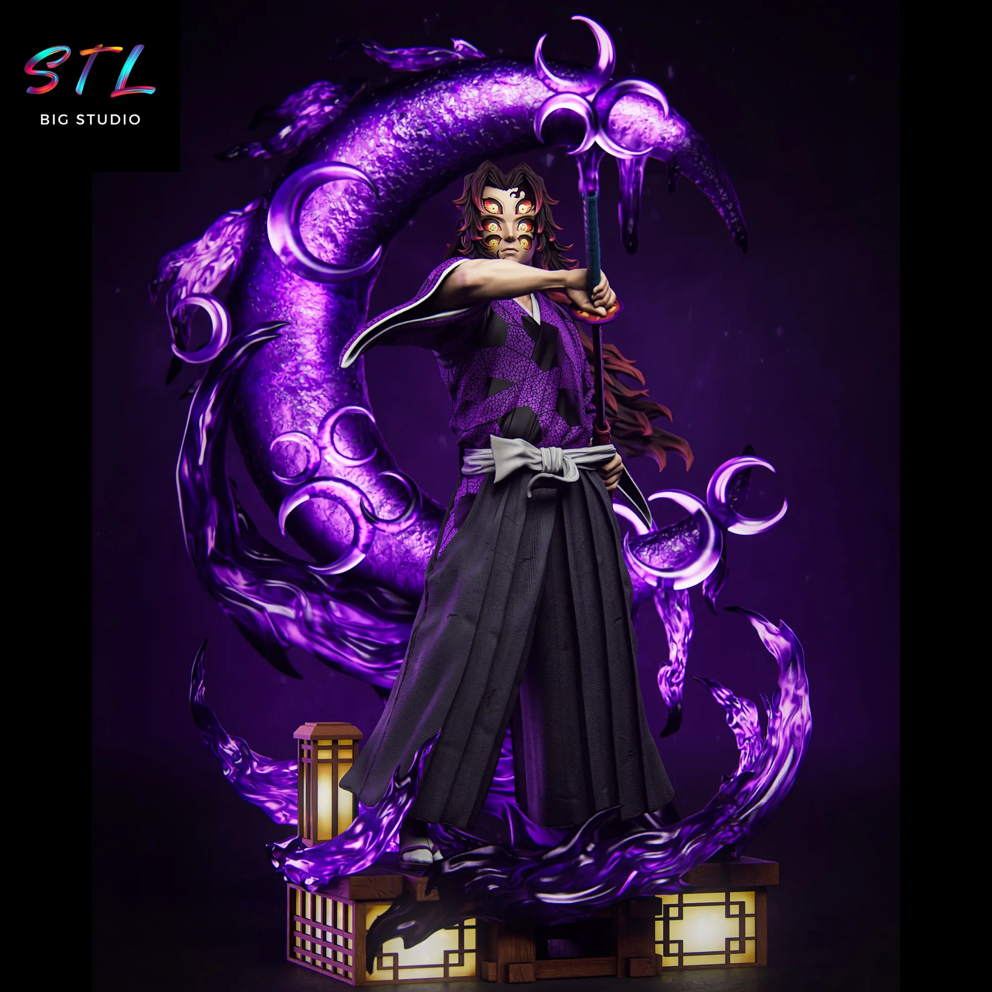 Kokushibo STL | Demon Slayer | Figure for 3D Printing Model