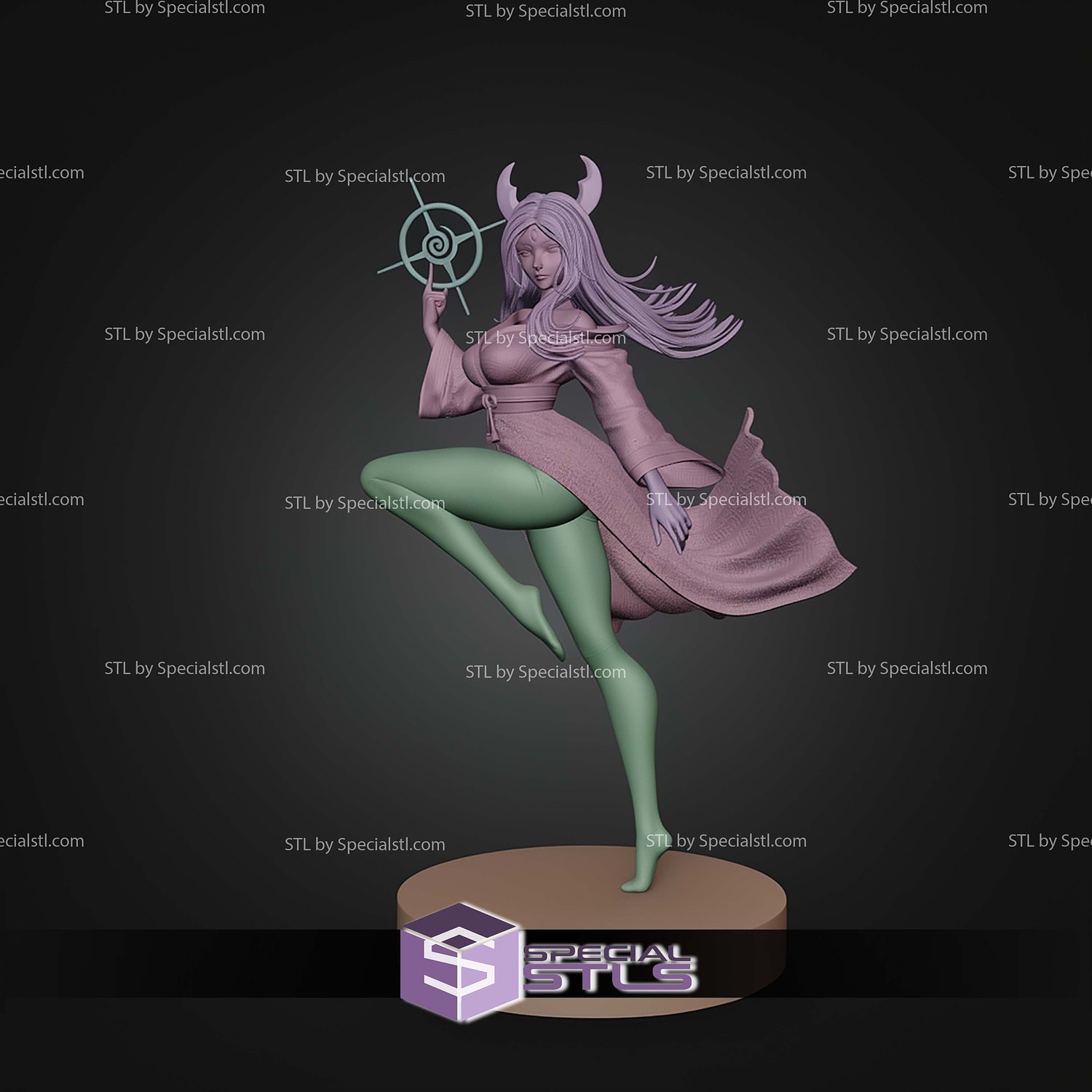 Kaguya Otsutsuki Naruto STL Files 3D Model — view 7