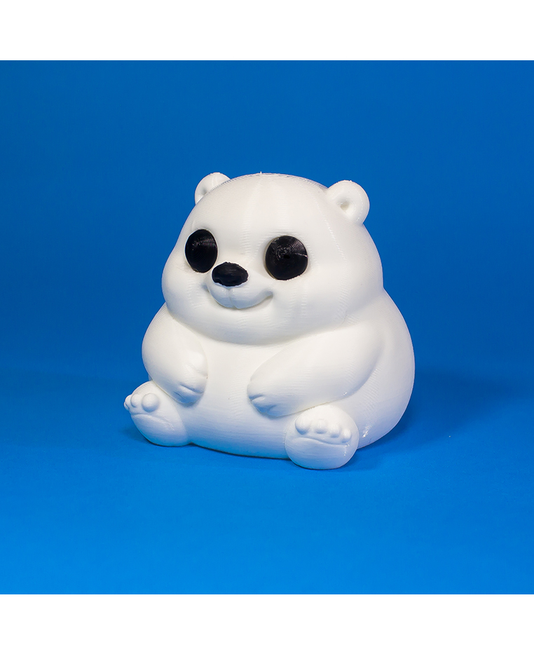 Baby Polar Bear 3D 3MF Model — view 3