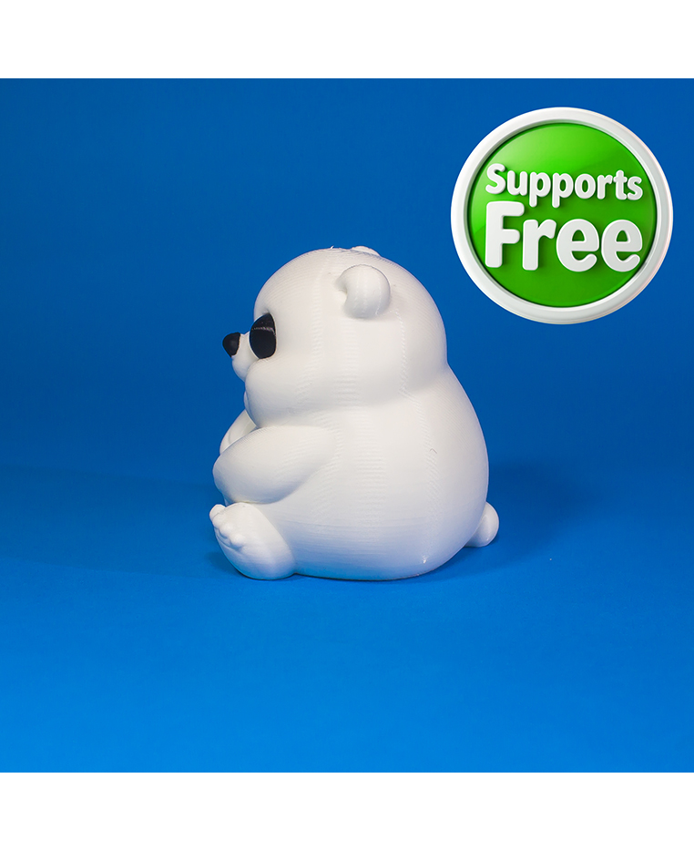 Baby Polar Bear 3D 3MF Model — view 4