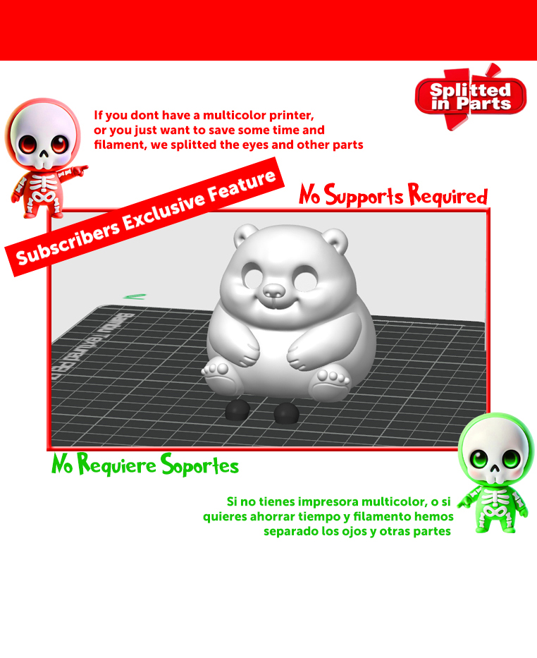 Baby Polar Bear 3D 3MF Model — view 5
