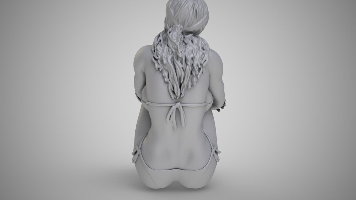 Girl in the Window 3 3D 3MF Model — view 6