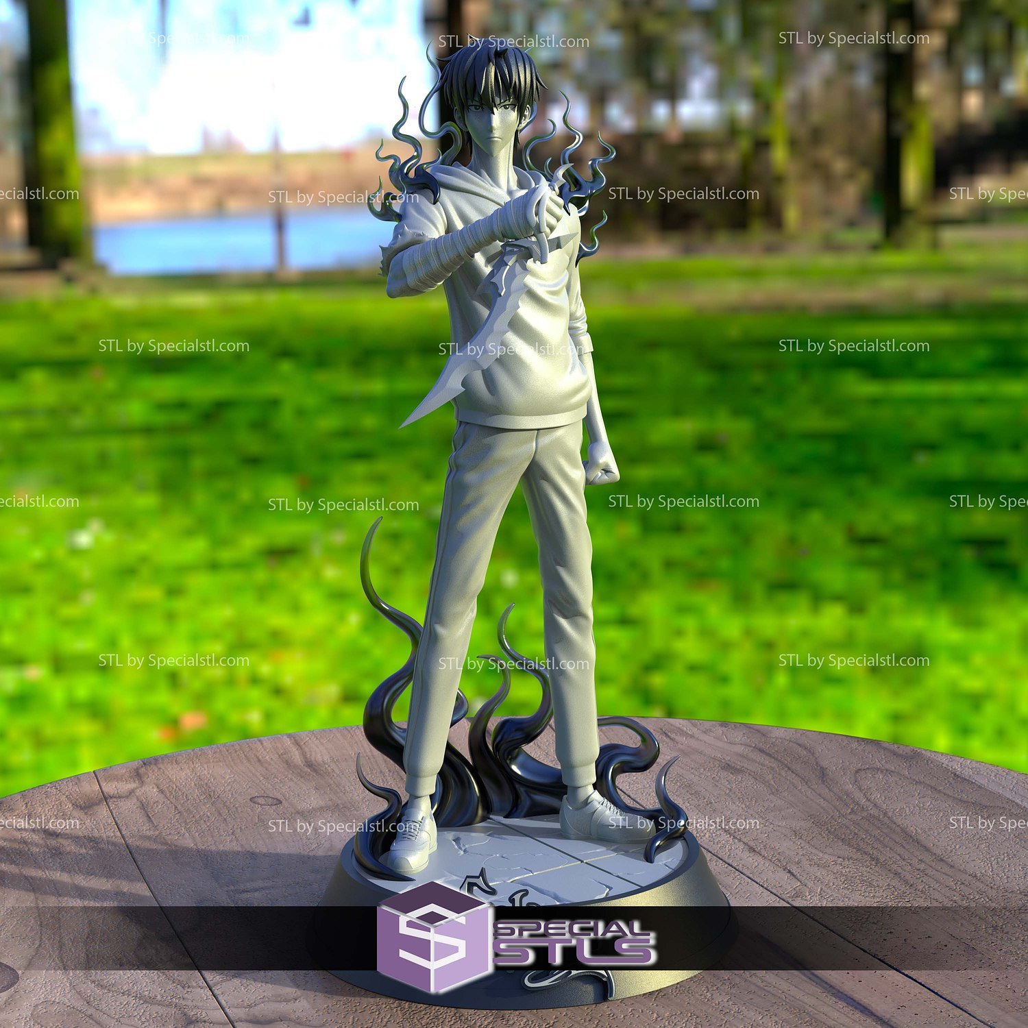 Sung Jin Woo Shadow 3D Printer Files STL Model — view 2
