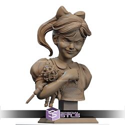Big Daddy and Little Sister Bust STL Files 3D Model