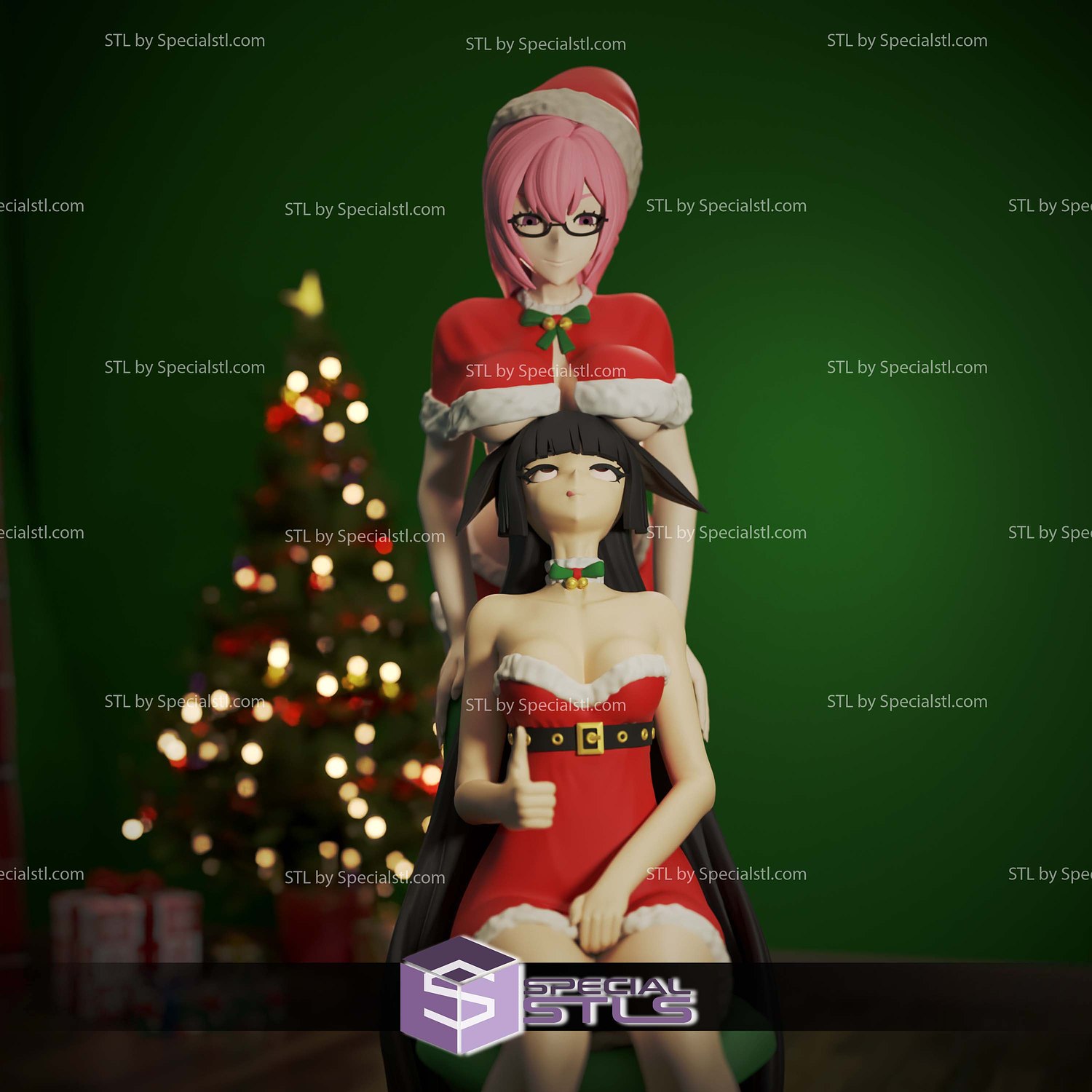 Christmas Yanagi Miyabi Zenless Zone Zero Sculptures 3D Printing STL Model — view 6