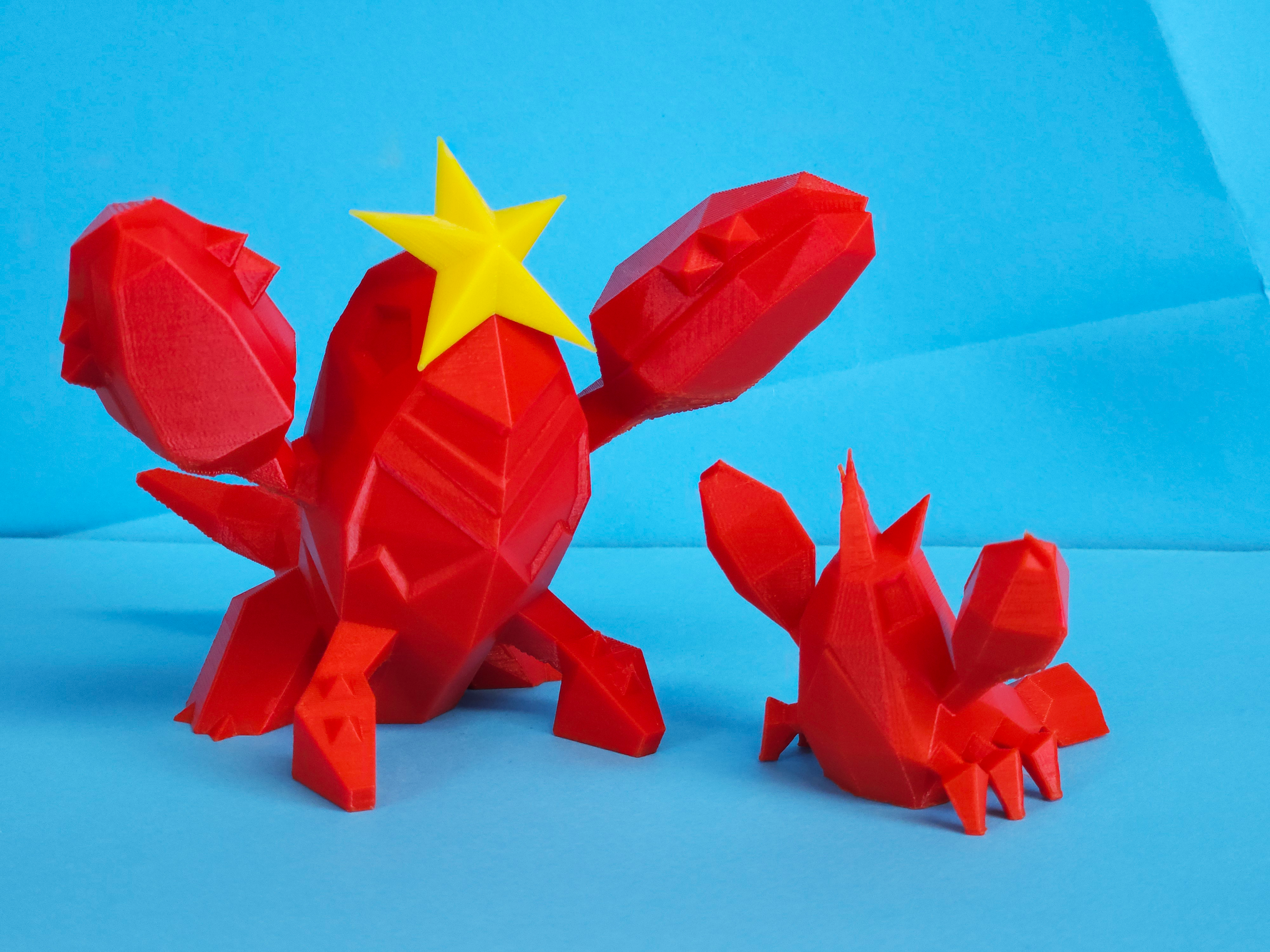 Crawdaunt Low Poly Pokemon 3D STL Model