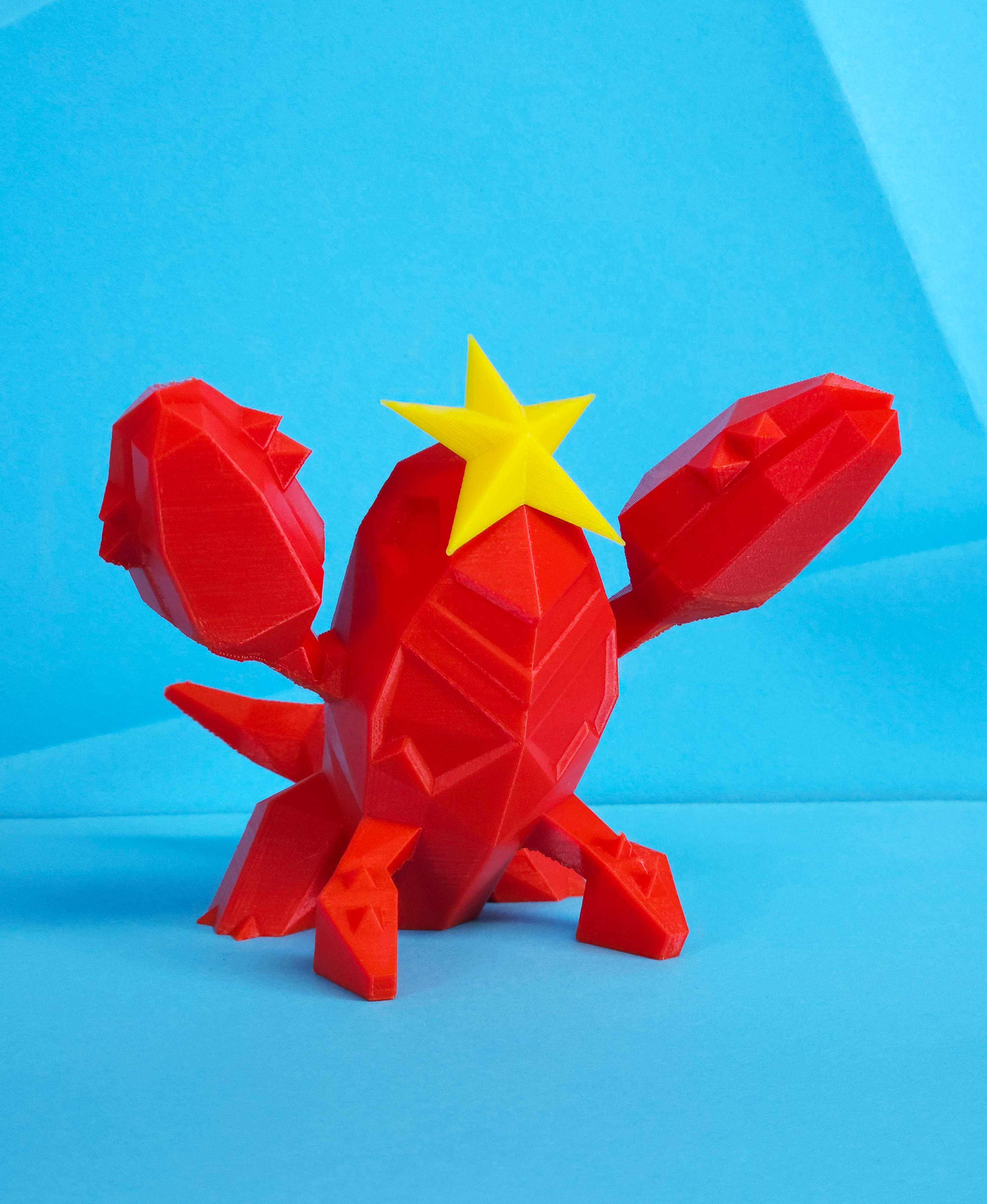 Crawdaunt Low Poly Pokemon 3D STL Model — view 2
