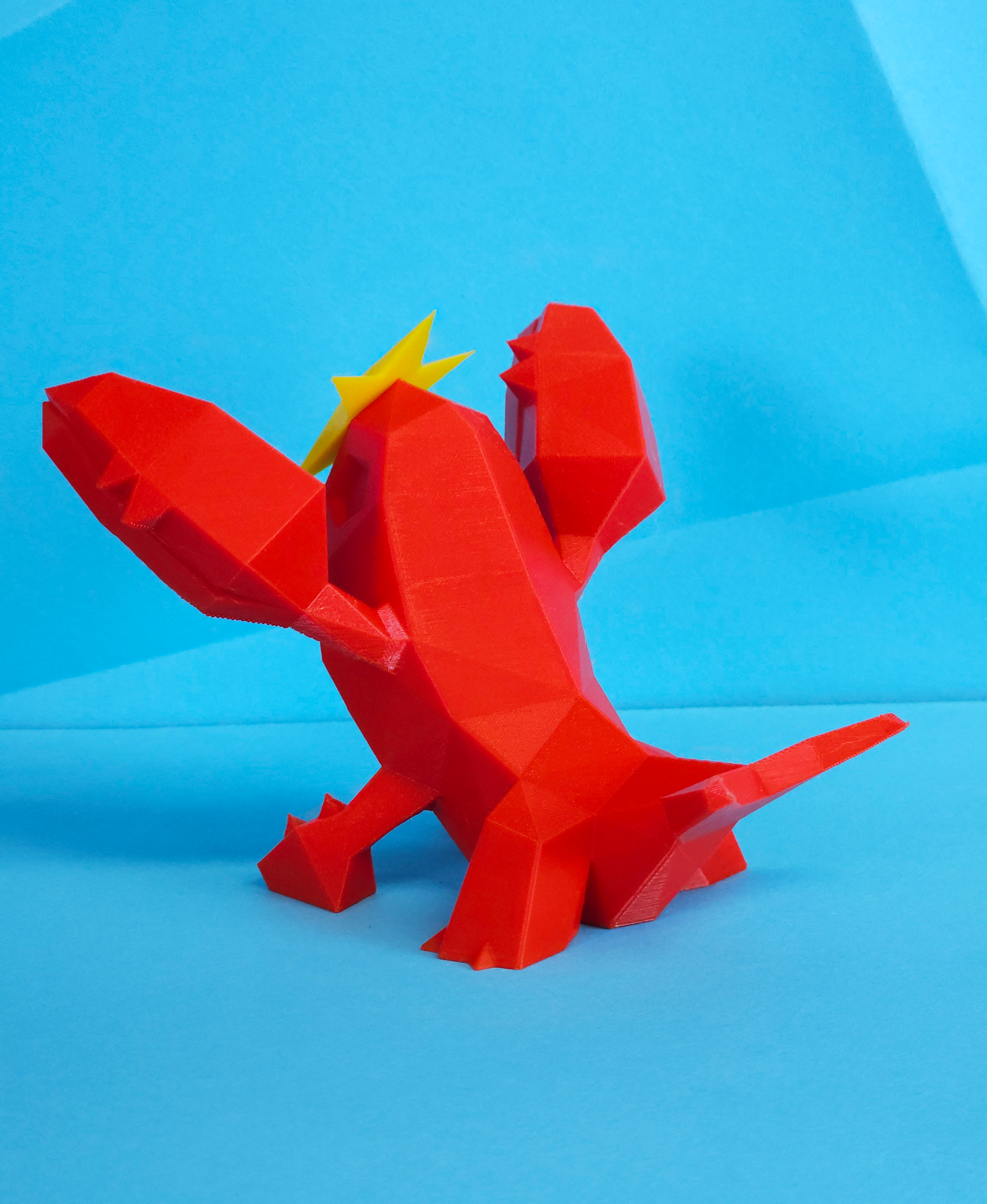Crawdaunt Low Poly Pokemon 3D STL Model — view 3