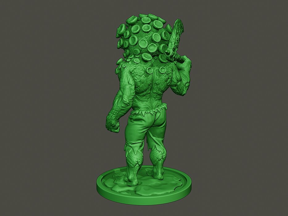 Humanoid virus 0004 3D STL Model — view 5