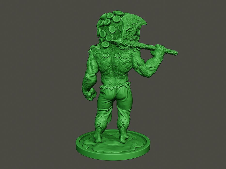 Humanoid virus 0004 3D STL Model — view 6