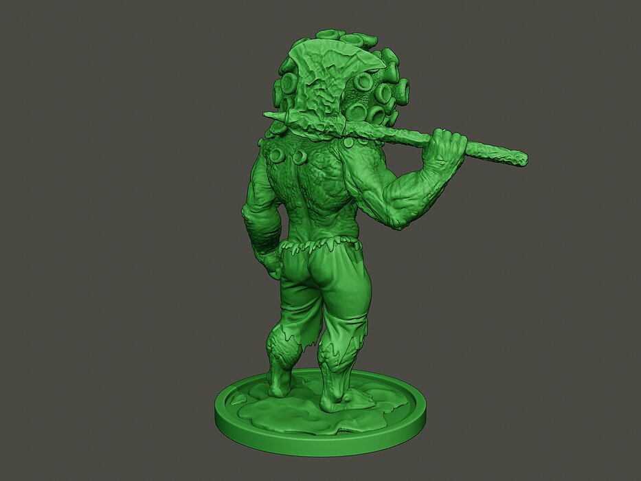 Humanoid virus 0004 3D STL Model — view 7