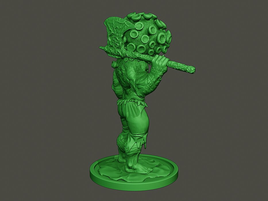 Humanoid virus 0004 3D STL Model — view 8