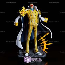 Borsalino Kizaru One Piece STL Files 3D Model