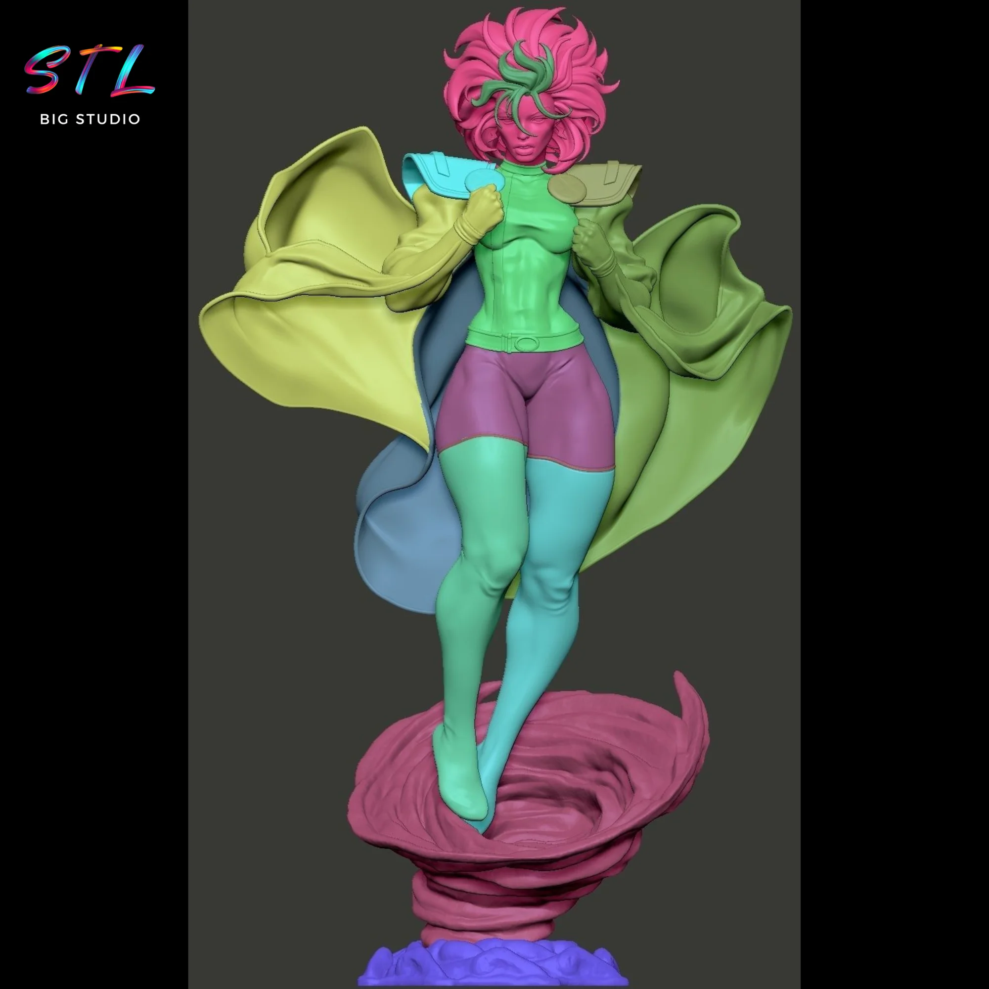 Storm STL Figure | X-Men | 3D Printable Model Model — view 5