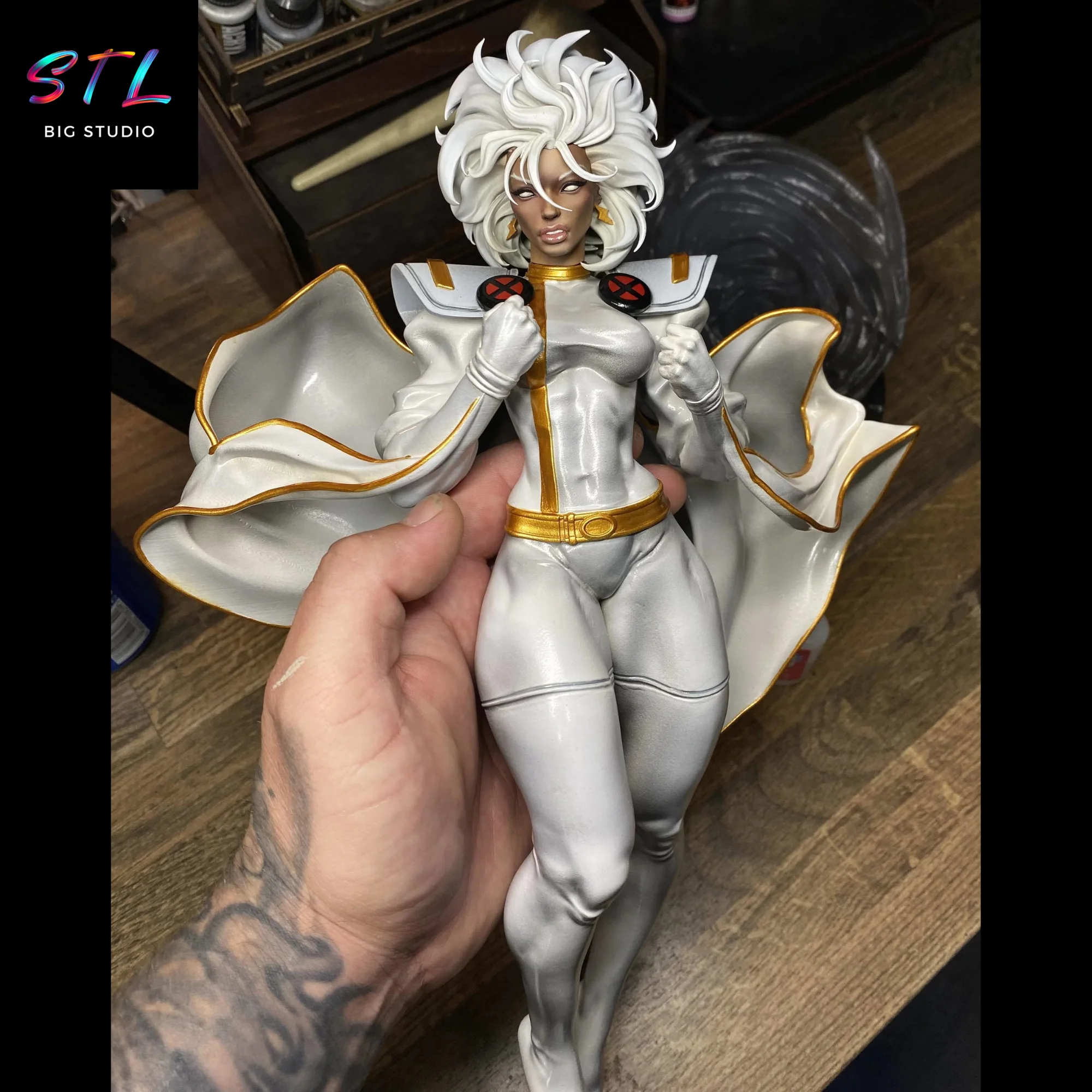 Storm STL Figure | X-Men | 3D Printable Model Model — view 6