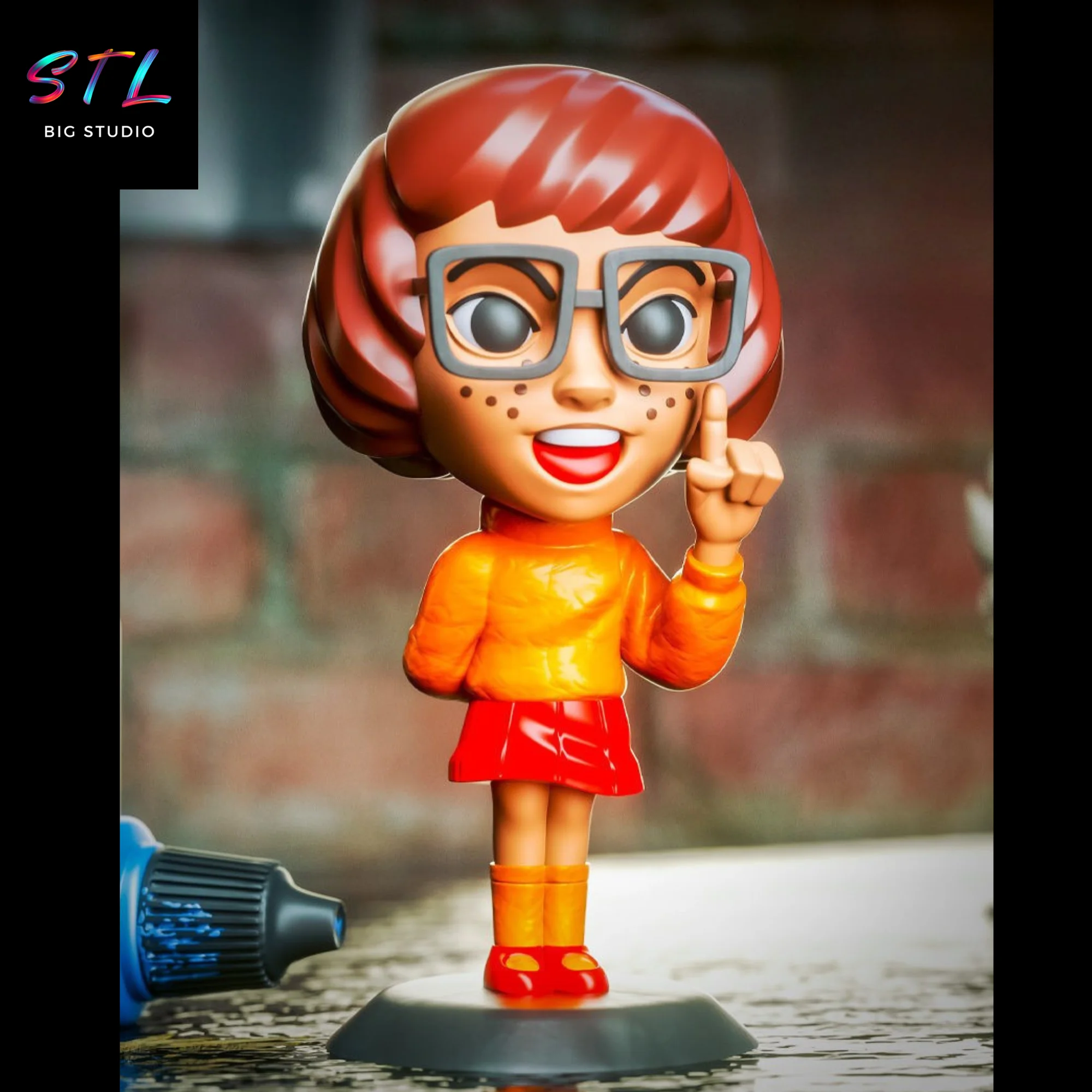 Velma Chibi STL | 3D Printable Figure | Scooby-Doo Model