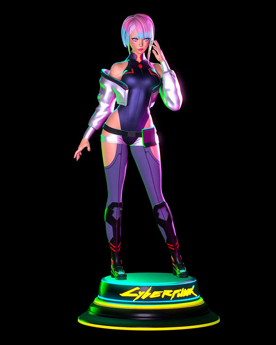 Cyberpunk Edgerunners Lucy Printable Figure 3D STL Model