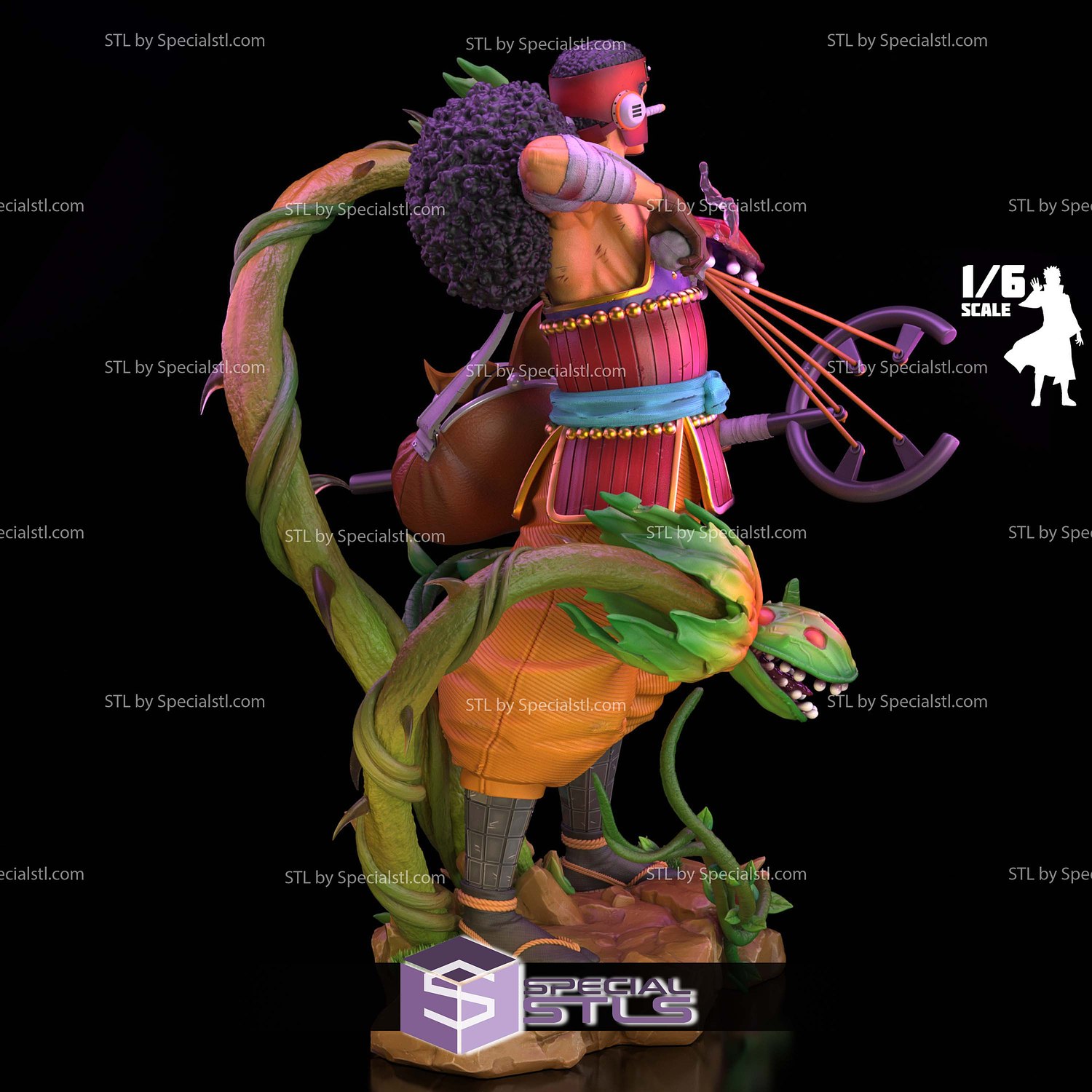 Usopp Onigashima 1-6 STL Files 3D Model — view 4