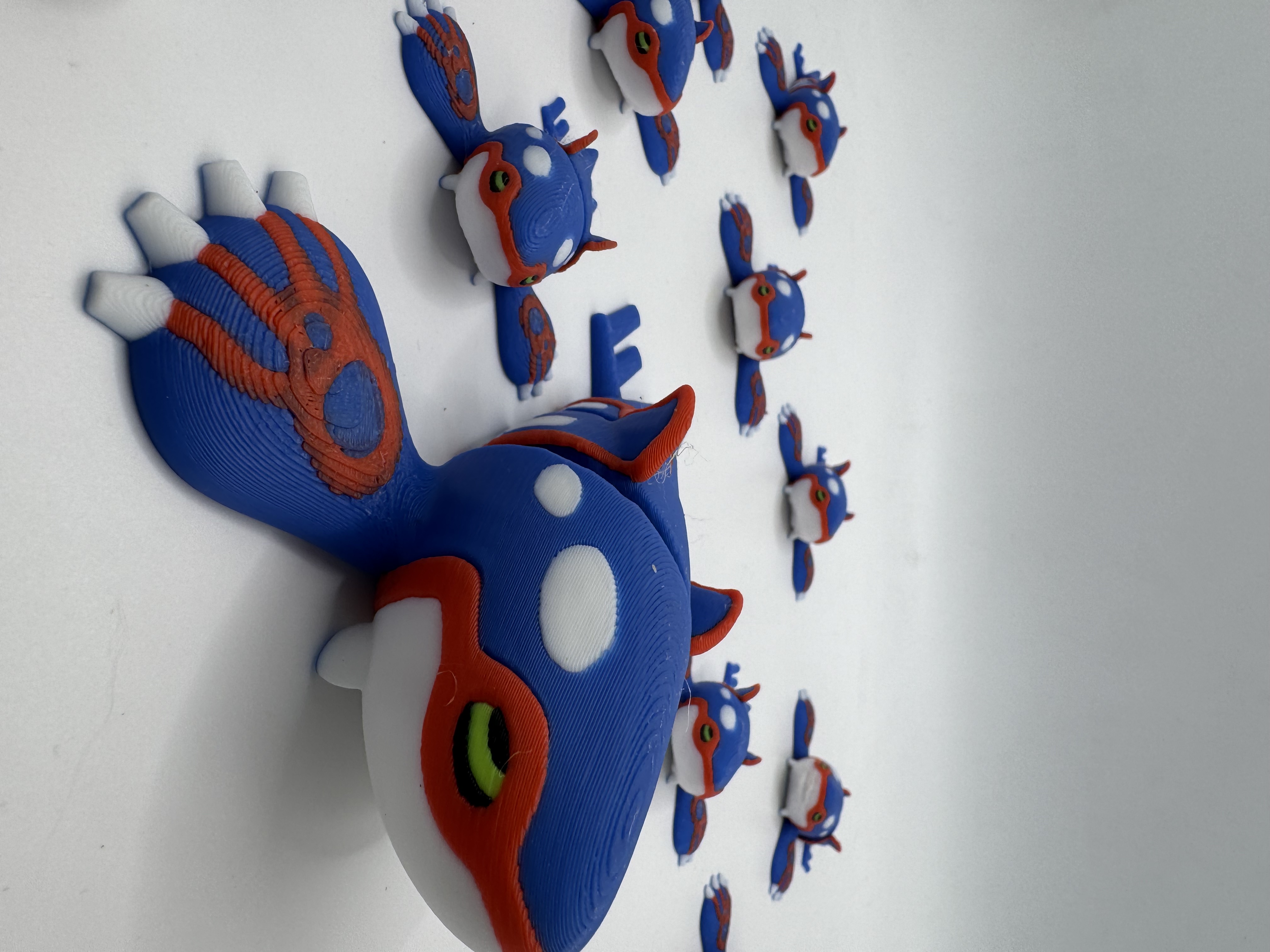 Articulated Kyogre (No support, 3mf included) 3D STL Model — view 2