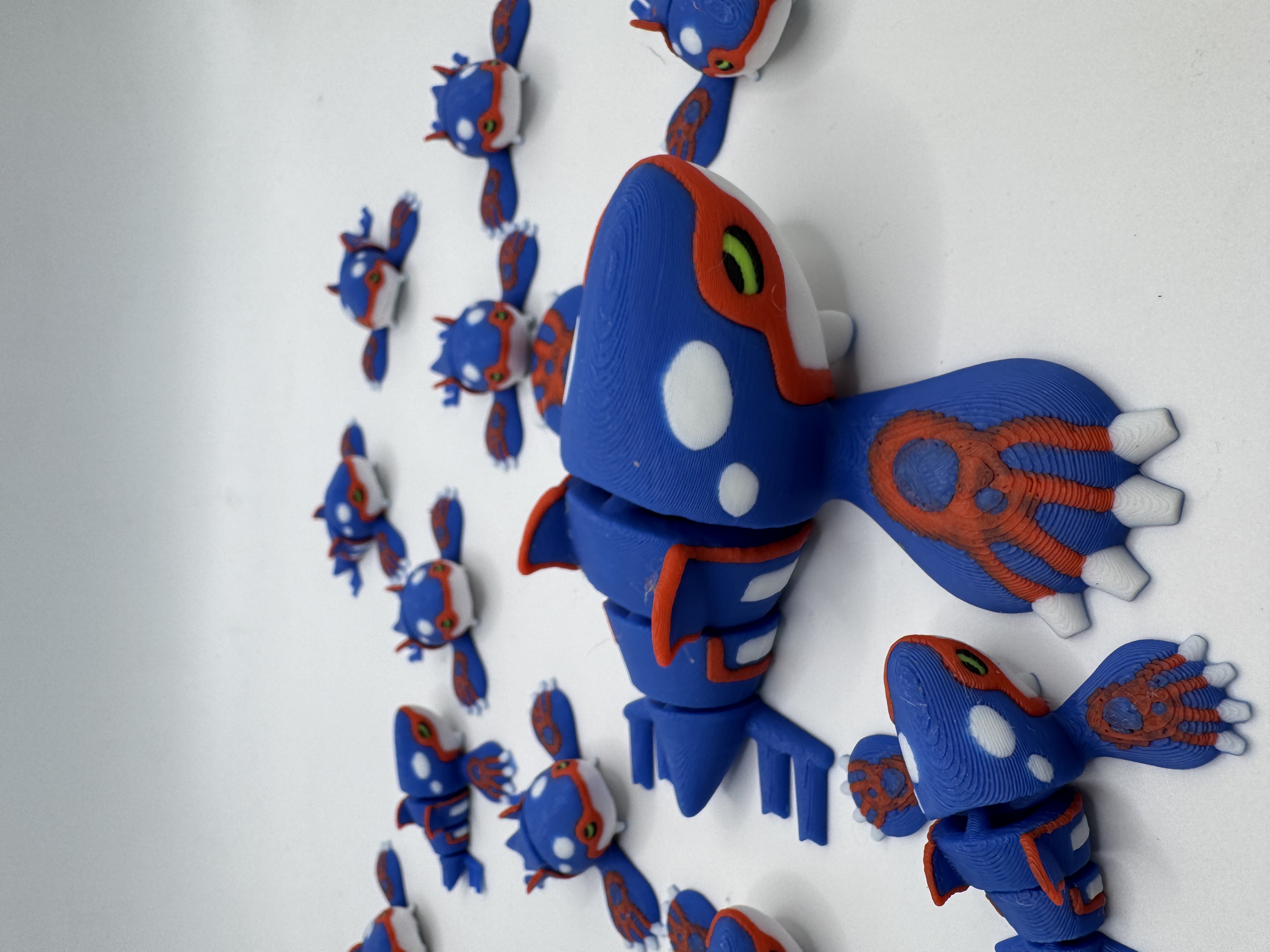 Articulated Kyogre (No support, 3mf included) 3D STL Model — view 3
