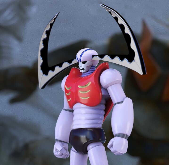 GARADA K7 MAZINGER Z SERIES FANART 3D STL Model — view 3